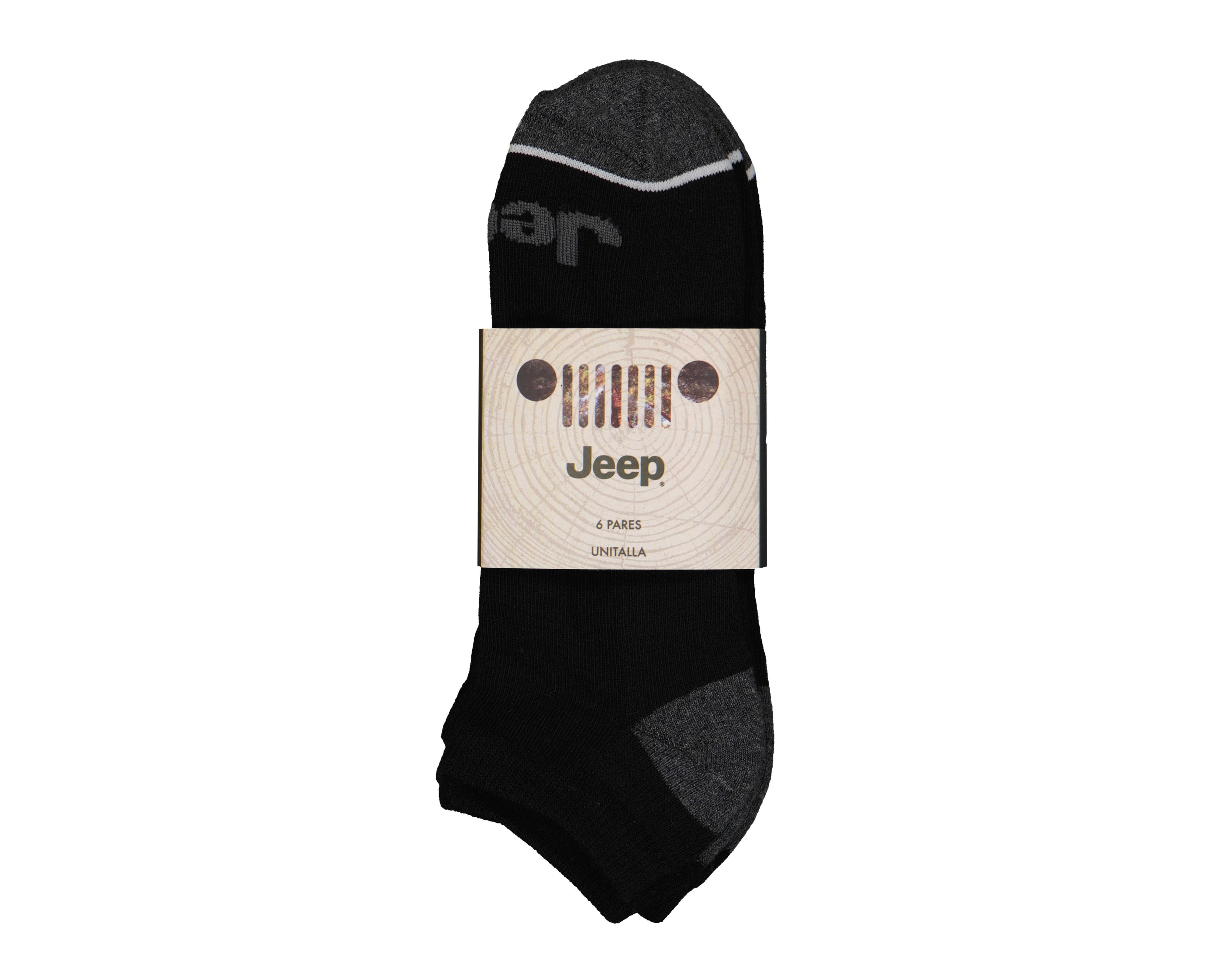 Foto 4 pulgar | Foto 3 | Calcetines Deportivos Jeep para Hombre 6 Pares