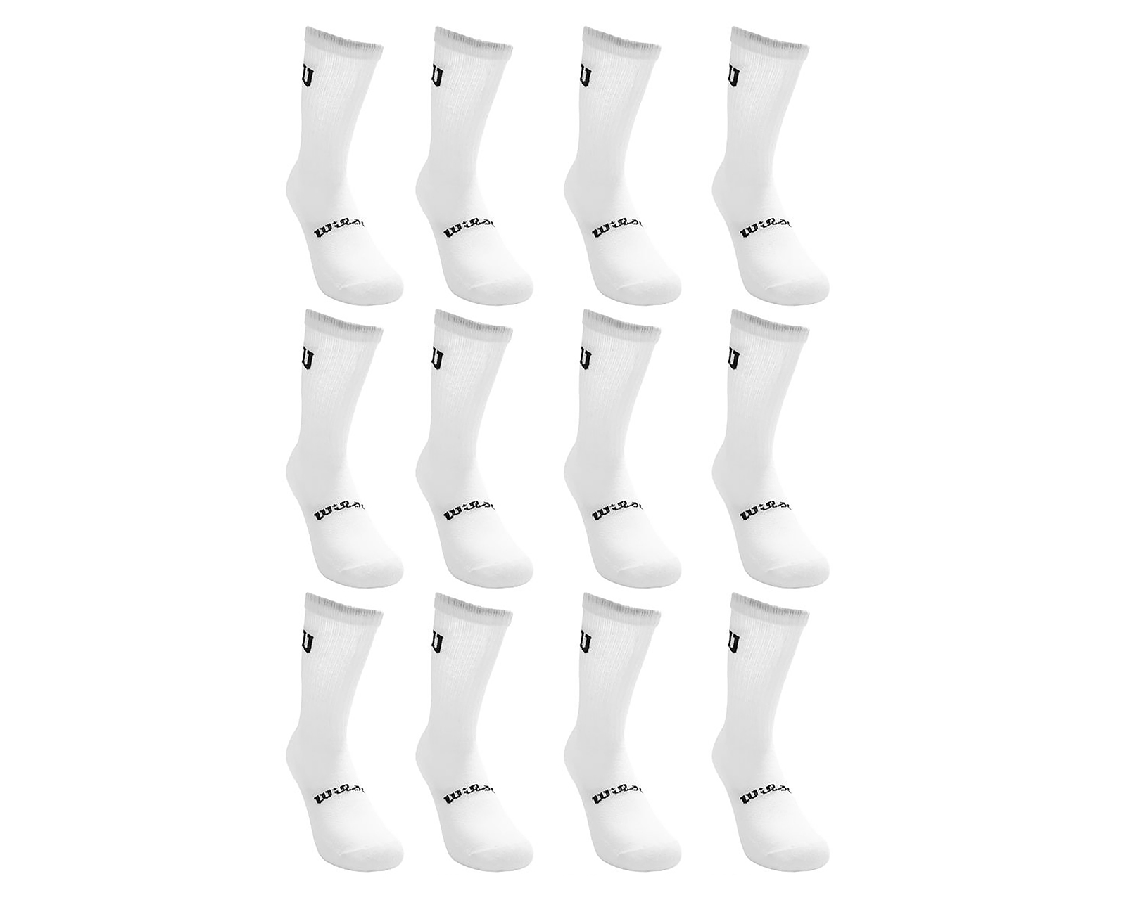 Calcetas Largas Deportivas Wilson para Hombre 12 Pares
