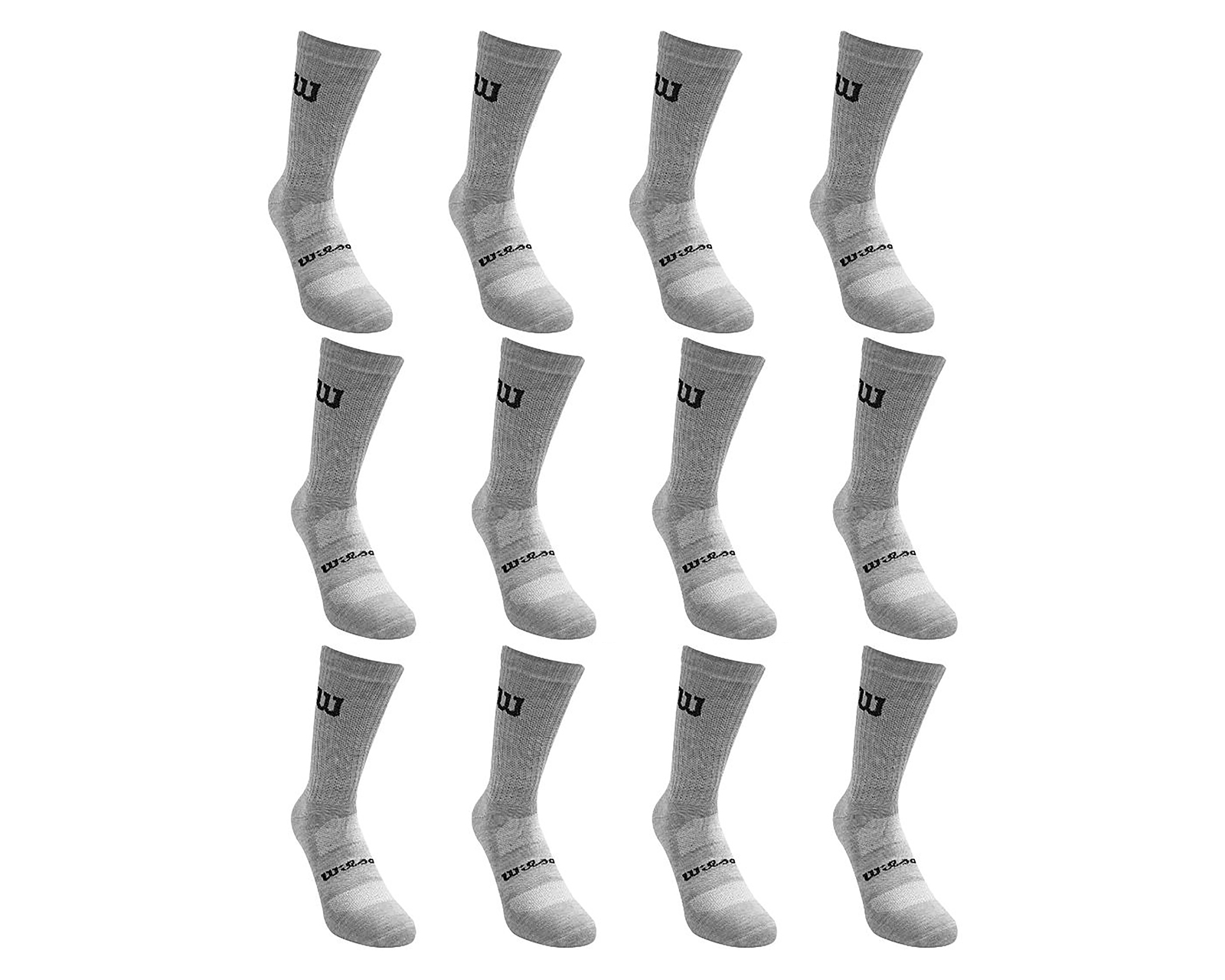Calcetas Largas Deportivas Wilson para Hombre 12 Pares