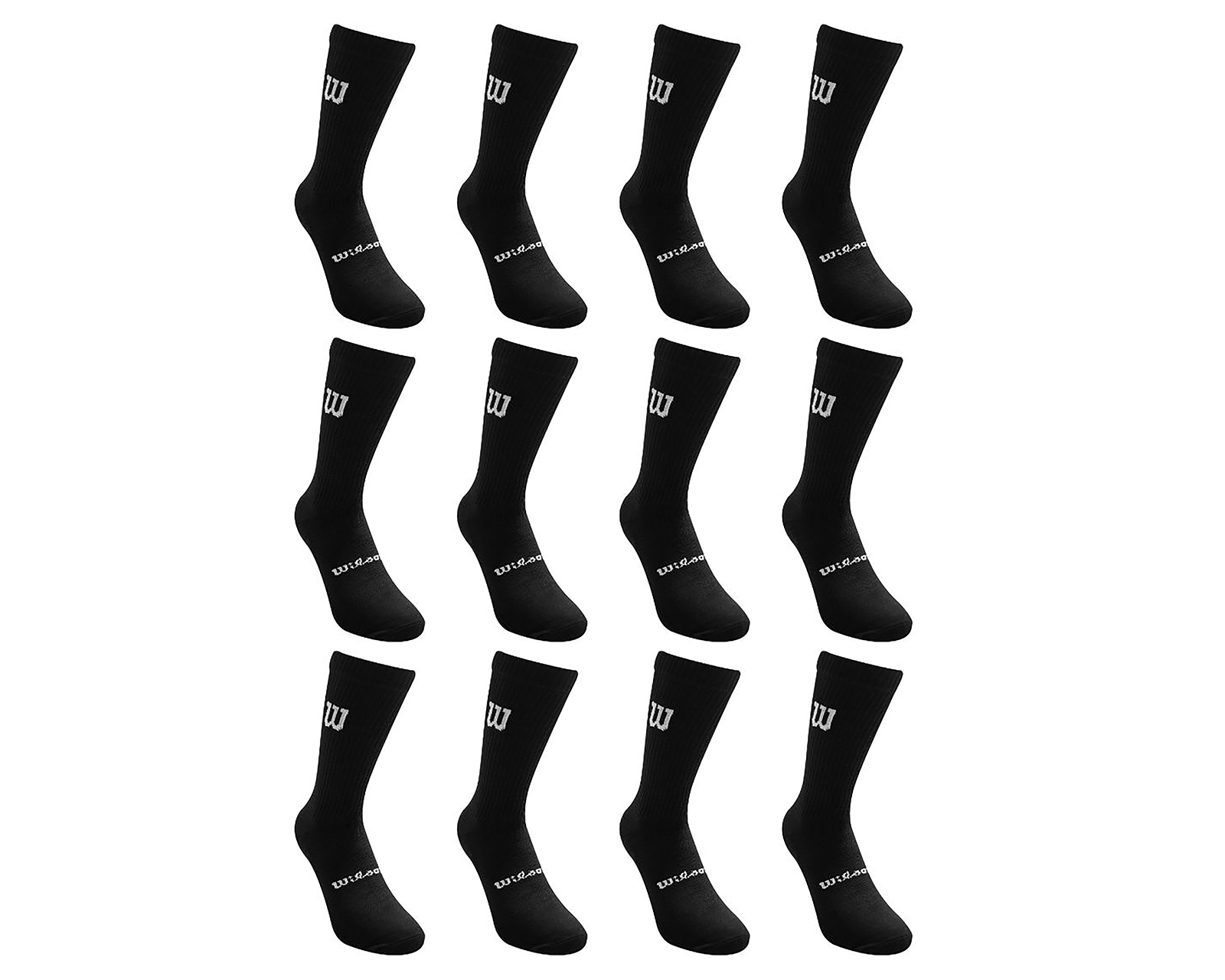Calcetas Largas Deportivas Wilson para Hombre 12 Pares