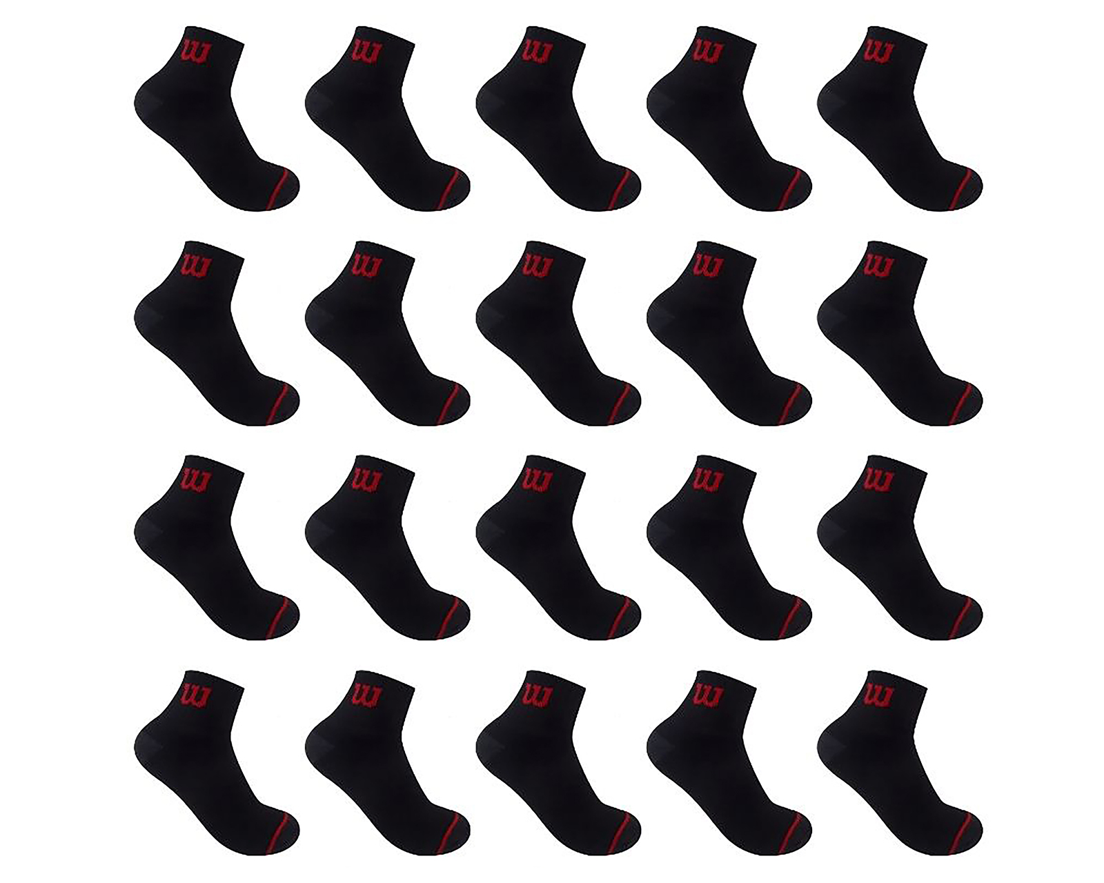 Calcetas Deportivas Wilson para Hombre 20 Pares