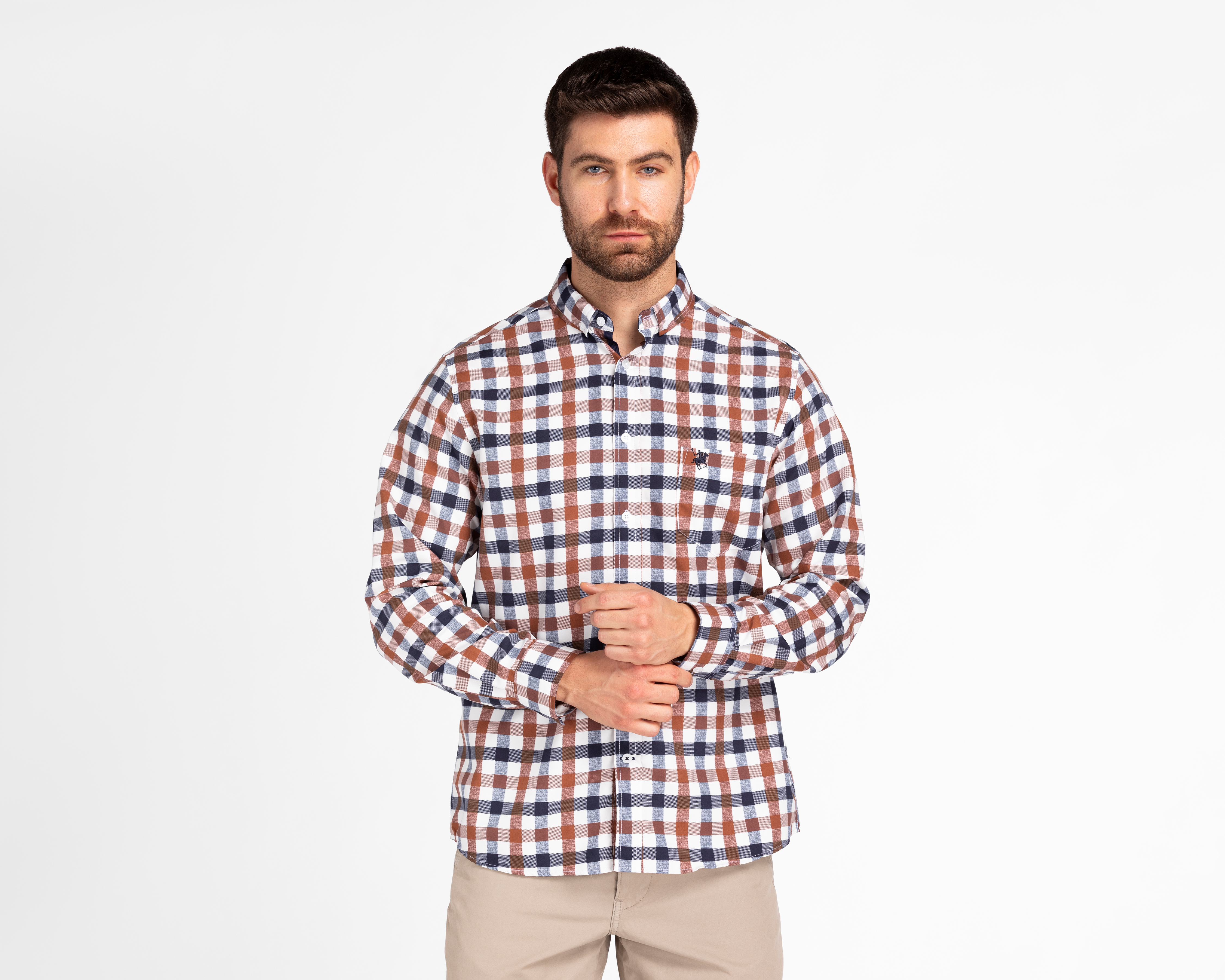 Camisa Casual York Team Polo Club Regular Fit a Cuadros