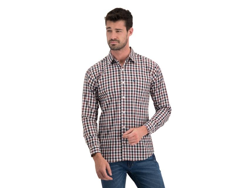 Camisa Casual Lucky Star Regular Fit a Cuadros