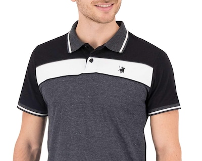 Foto 3 | Foto 3 | Playera Polo York Team Polo Club Negra con Franjas para Hombre