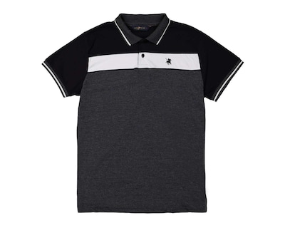Foto 4 | Foto 4 | Playera Polo York Team Polo Club Negra con Franjas para Hombre