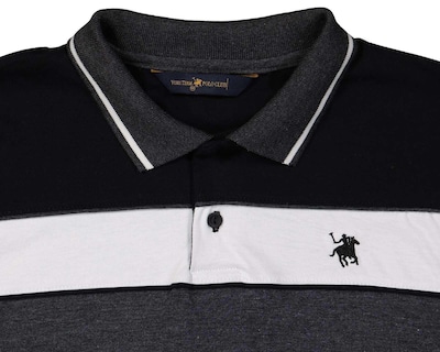Foto 6 | Foto 6 | Playera Polo York Team Polo Club Negra con Franjas para Hombre