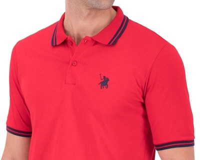 Foto 3 | Foto 3 | Playera Polo York Team Polo Club Roja para Hombre