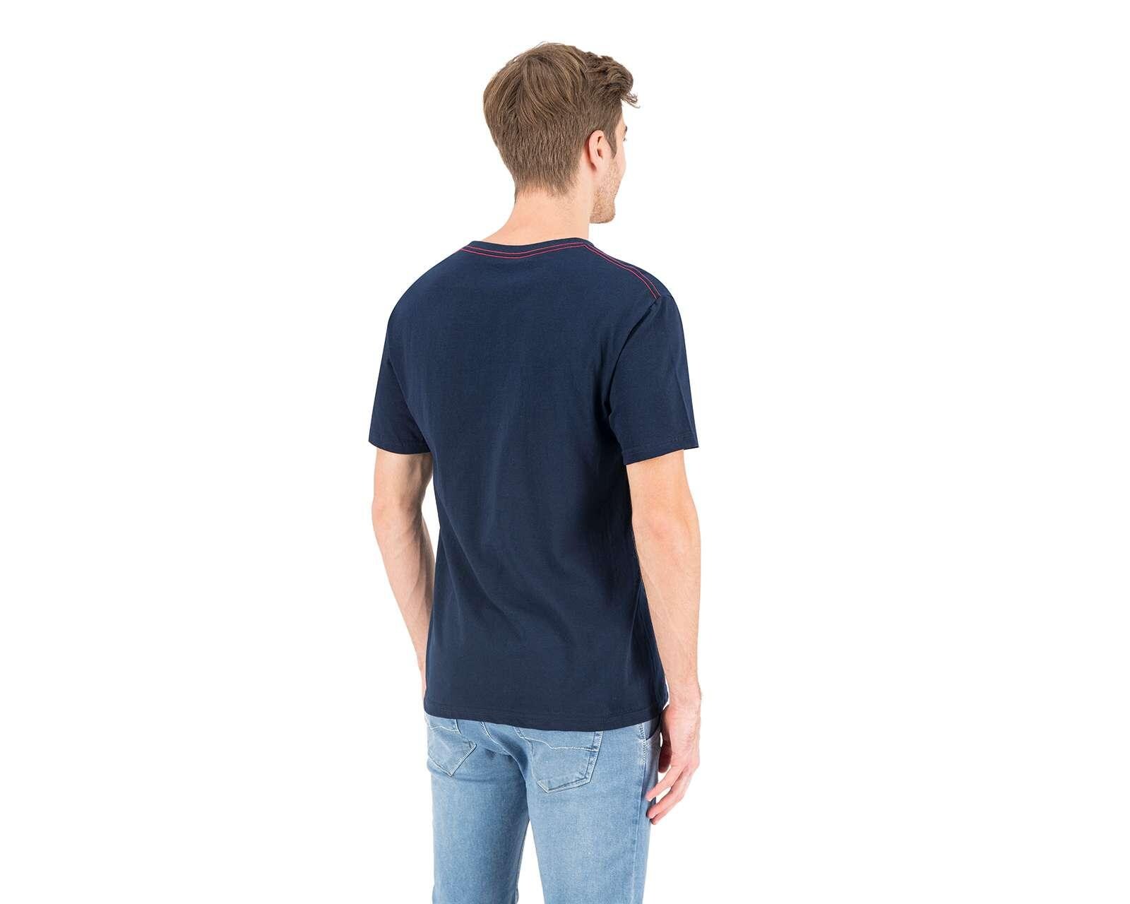 Foto 2 | Foto 2 | Playera Cuello V Azul marca York Team Polo Club para Hombre