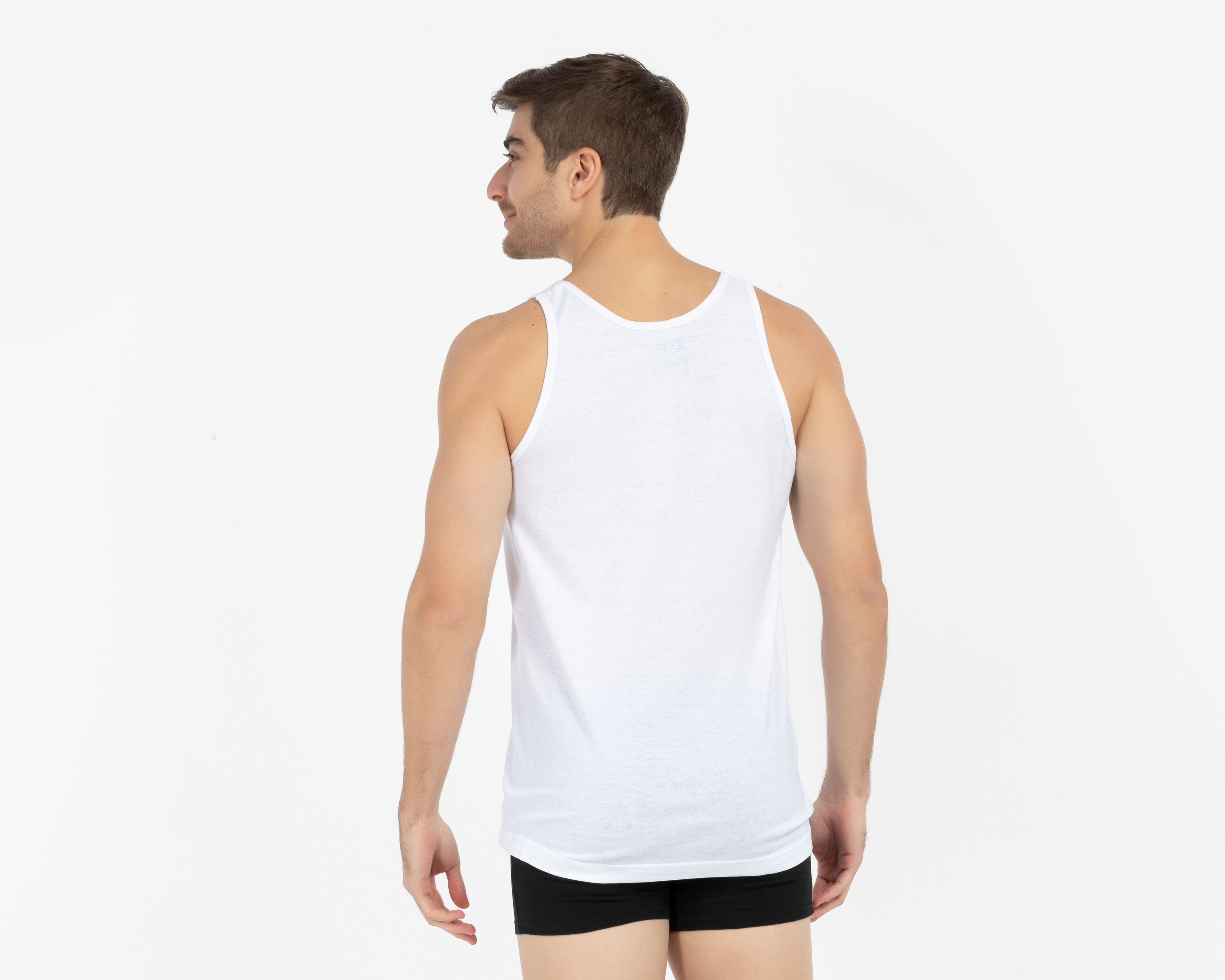 Foto 3 | Foto 3 | Camiseta Interior Blanca Zaga para Hombre 4 Piezas