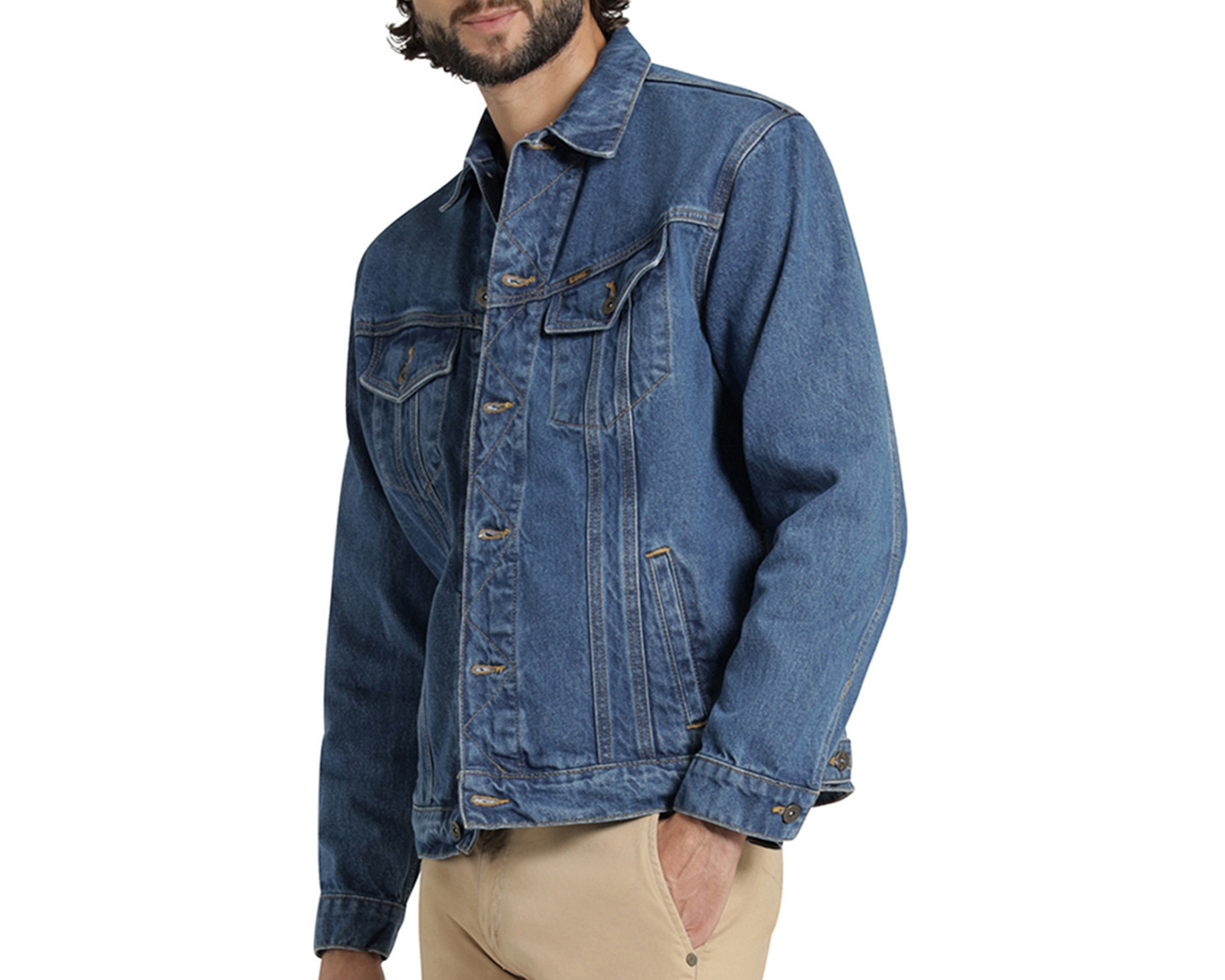 Foto 5 pulgar | Foto 4 | Chamarra Trucker de Algodón Lee para Hombre