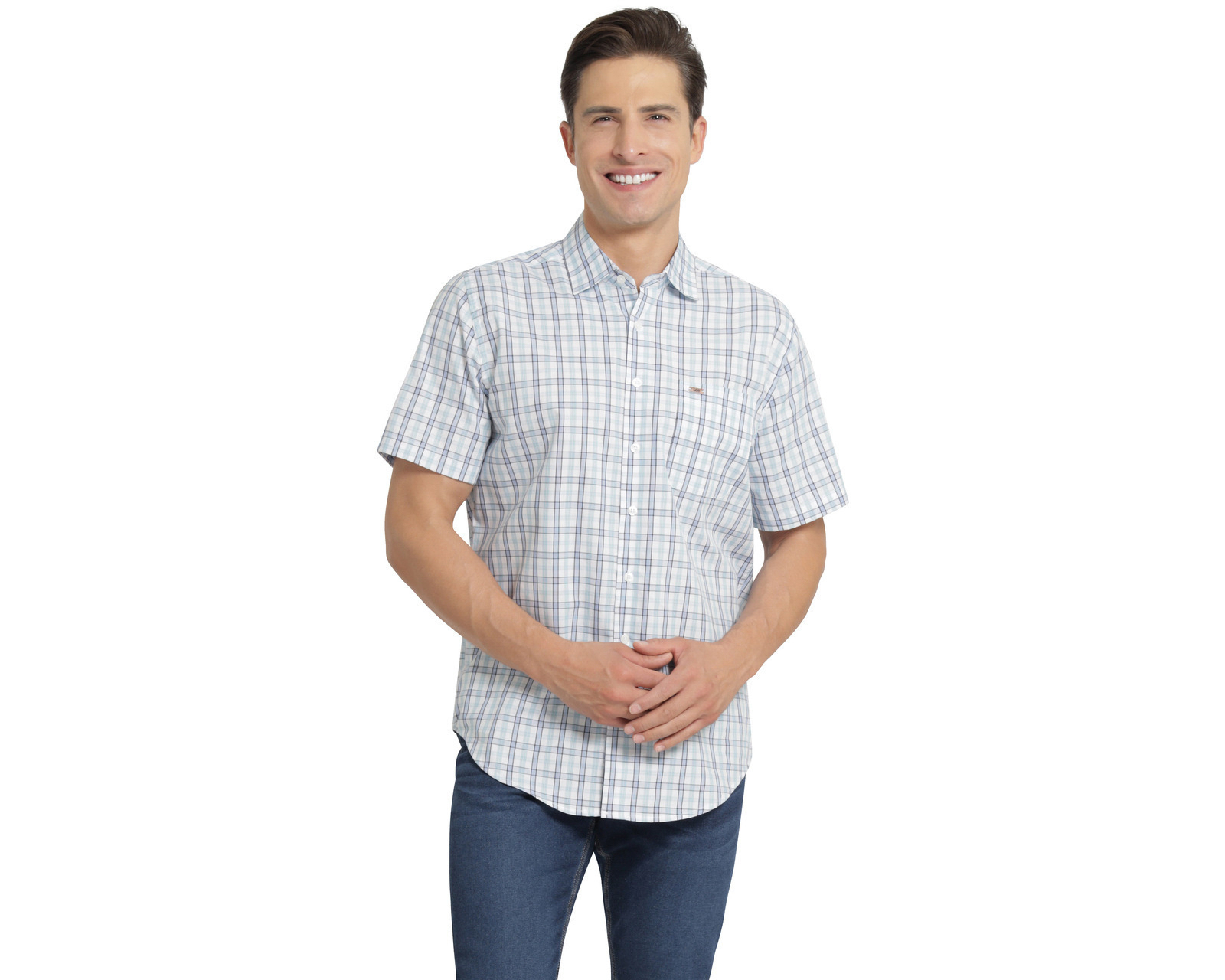 Camisa Casual de Algodón Lee Slim a Cuadros para Hombre