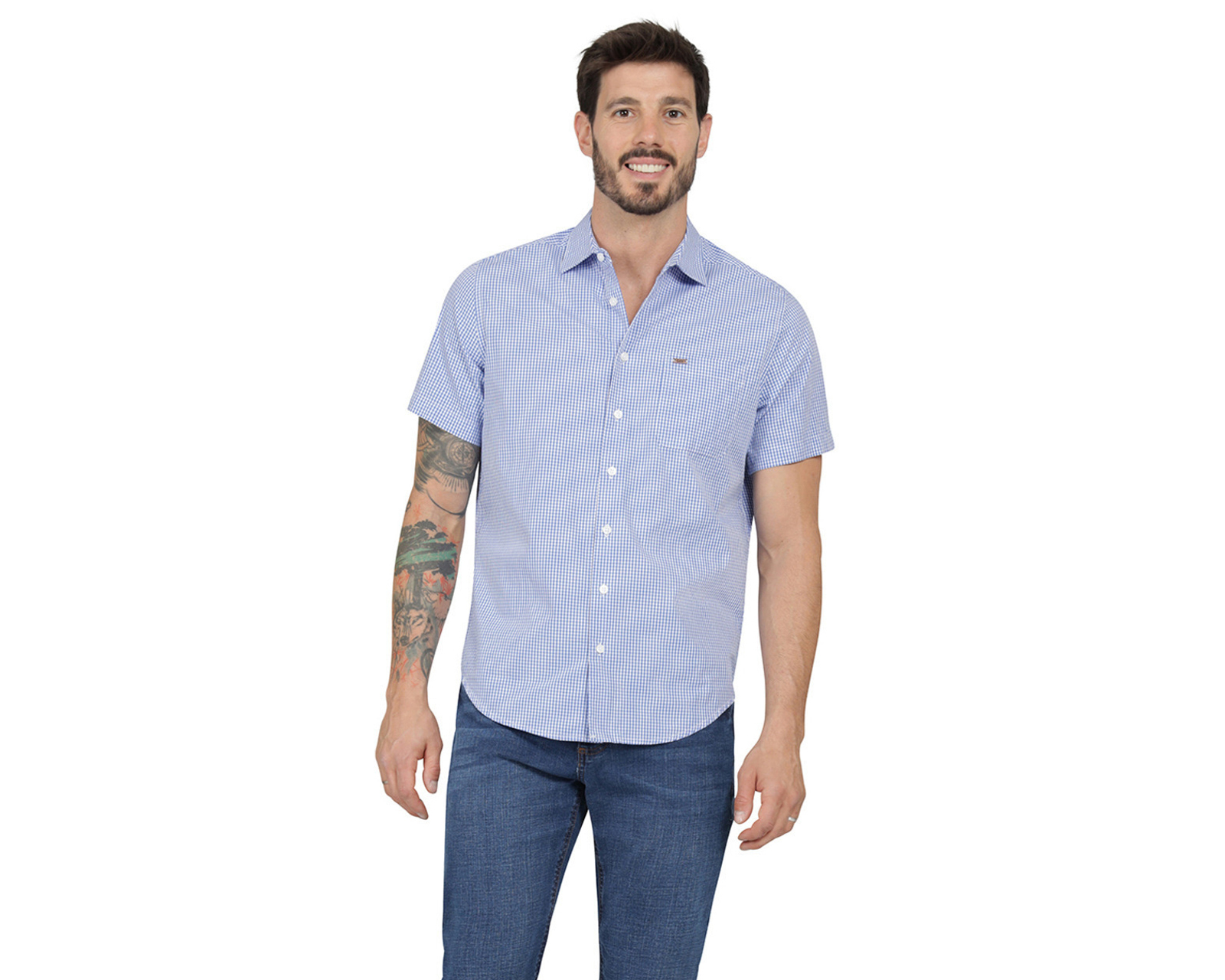 Foto 1 | Foto 1 | Camisa Casual de Algodón Lee Slim a Cuadros para Hombre