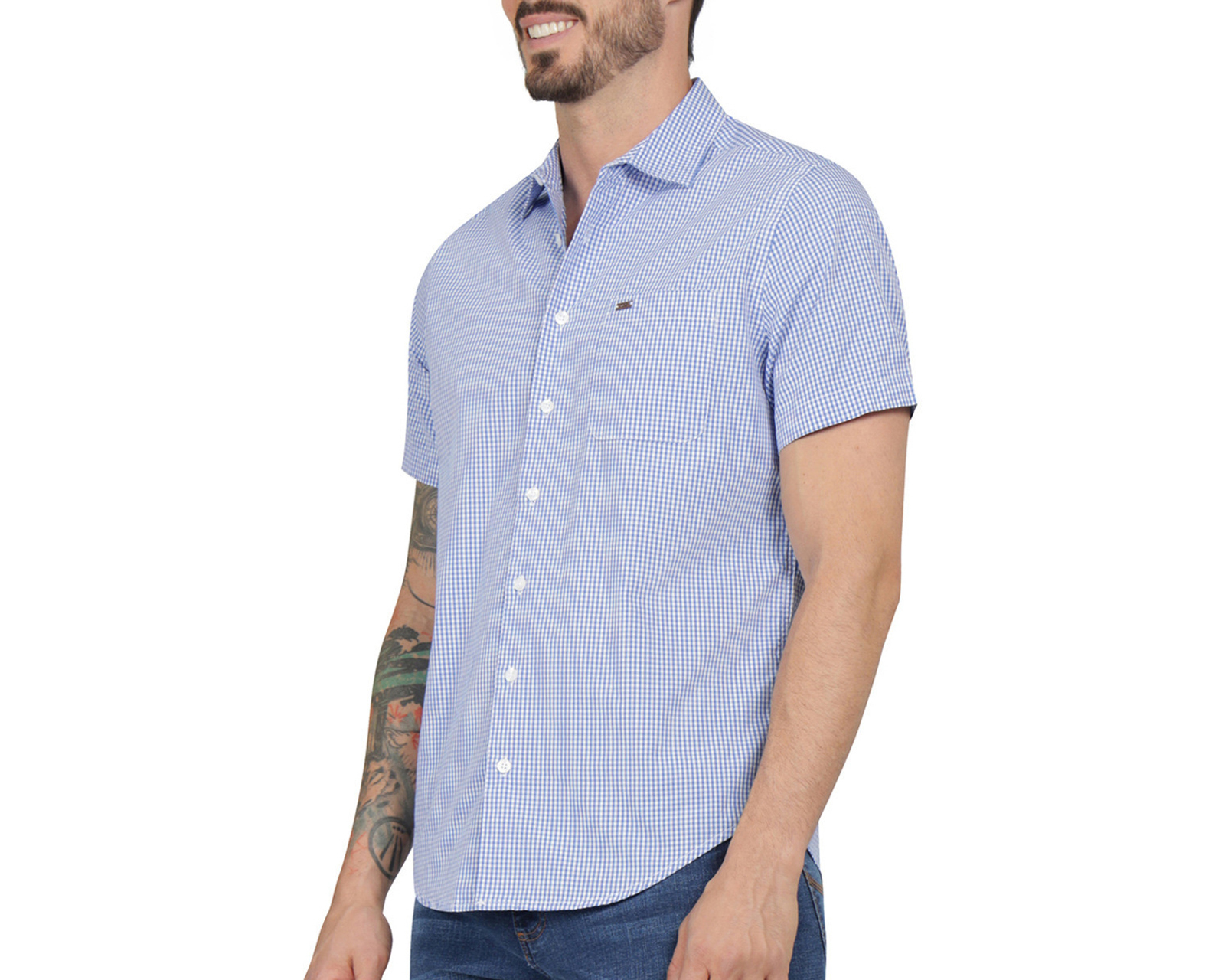 Foto 5 pulgar | Foto 4 | Camisa Casual de Algodón Lee Slim a Cuadros para Hombre