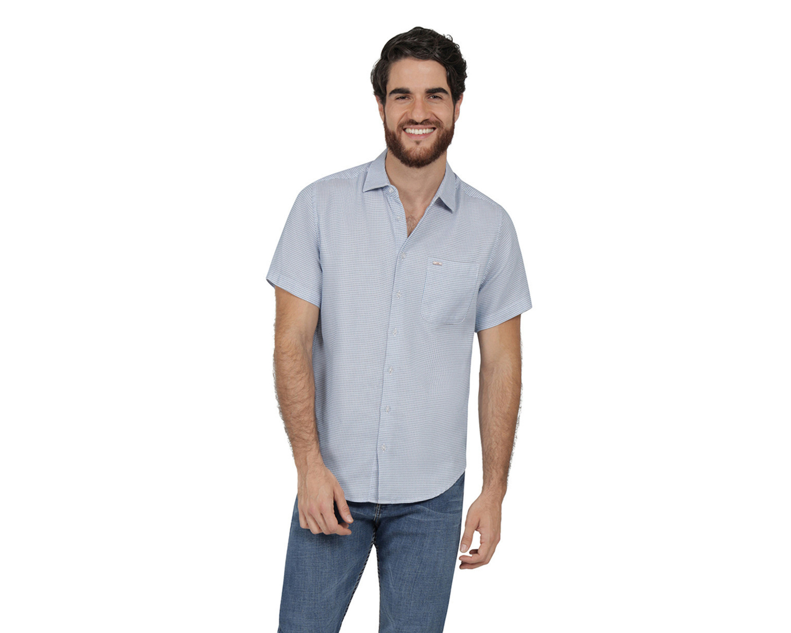 Camisa Casual de Algodón Lee Slim Fit Lisa para Hombre