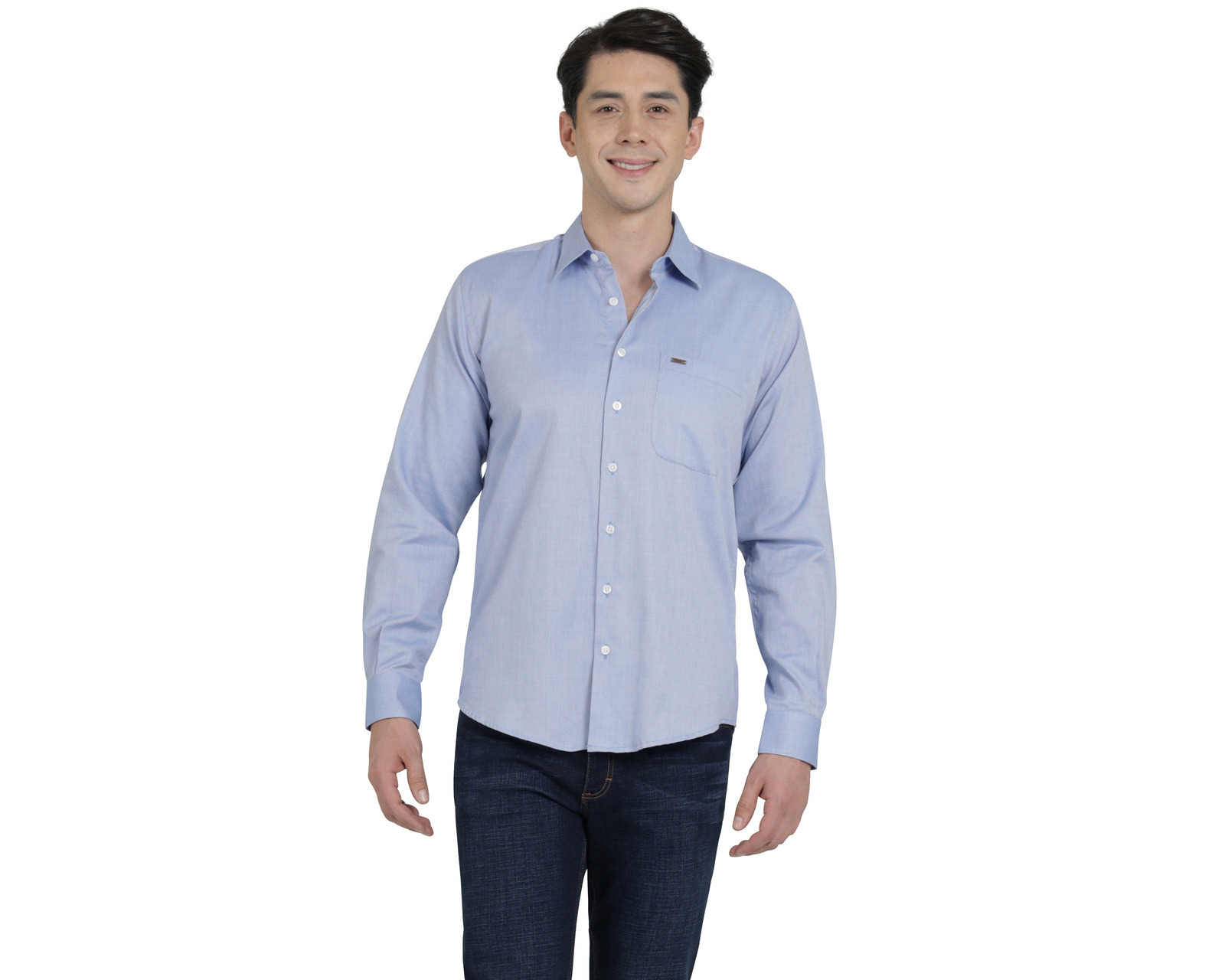 Foto 2 pulgar | Foto 1 | Camisa Casual de Algodón Lee Slim Fit Lisa para Hombre