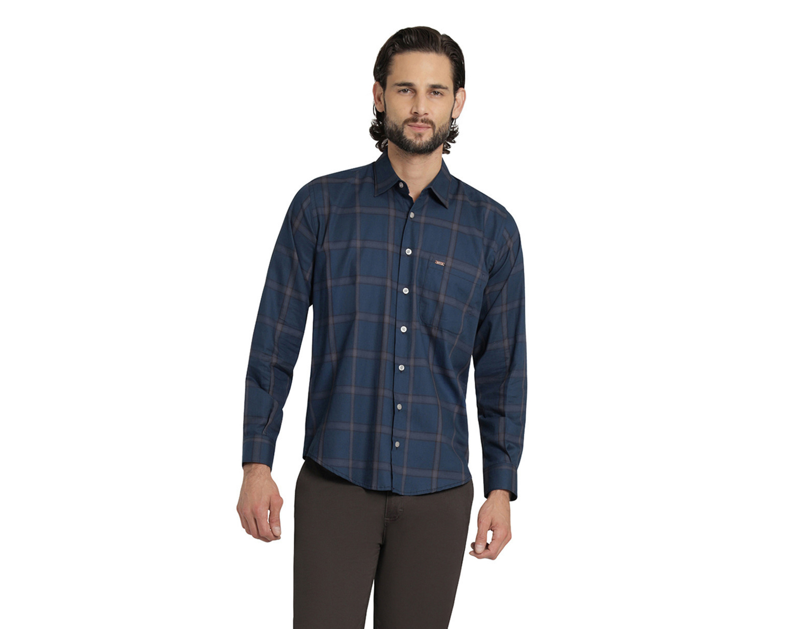 Foto 1 | Foto 1 | Camisa Casual de Algodón Lee Slim Fit a Cuadros para Hombre