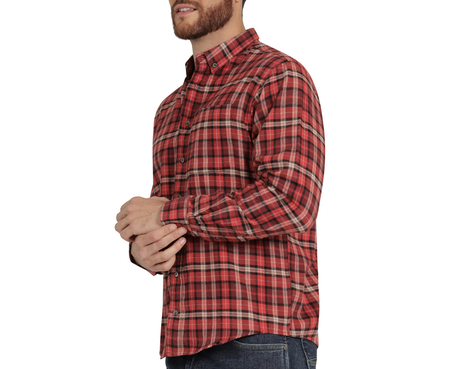 Foto 4 | Foto 4 | Camisa Casual de Algodón Lee Classic Fit a Cuadros para Hombre