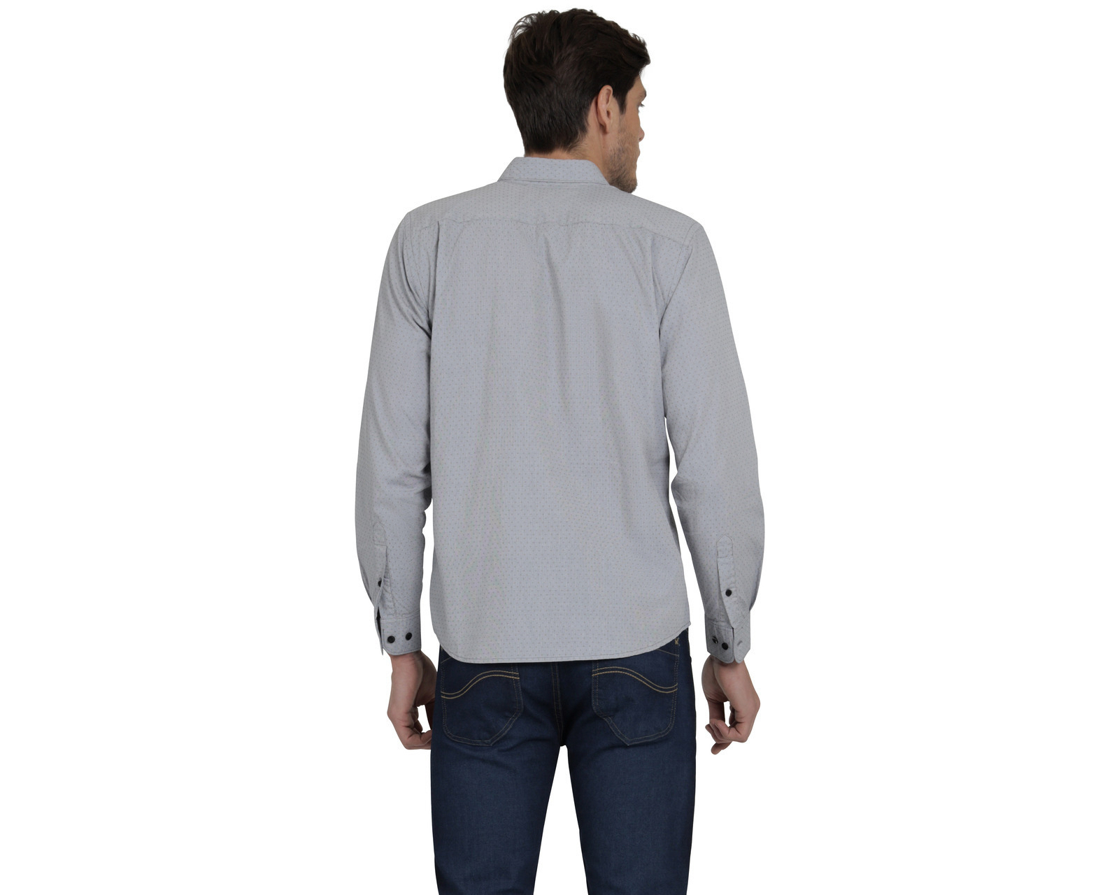 Foto 3 | Foto 3 | Camisa Casual de Algodón Lee Slim Fit de Puntos para Hombre