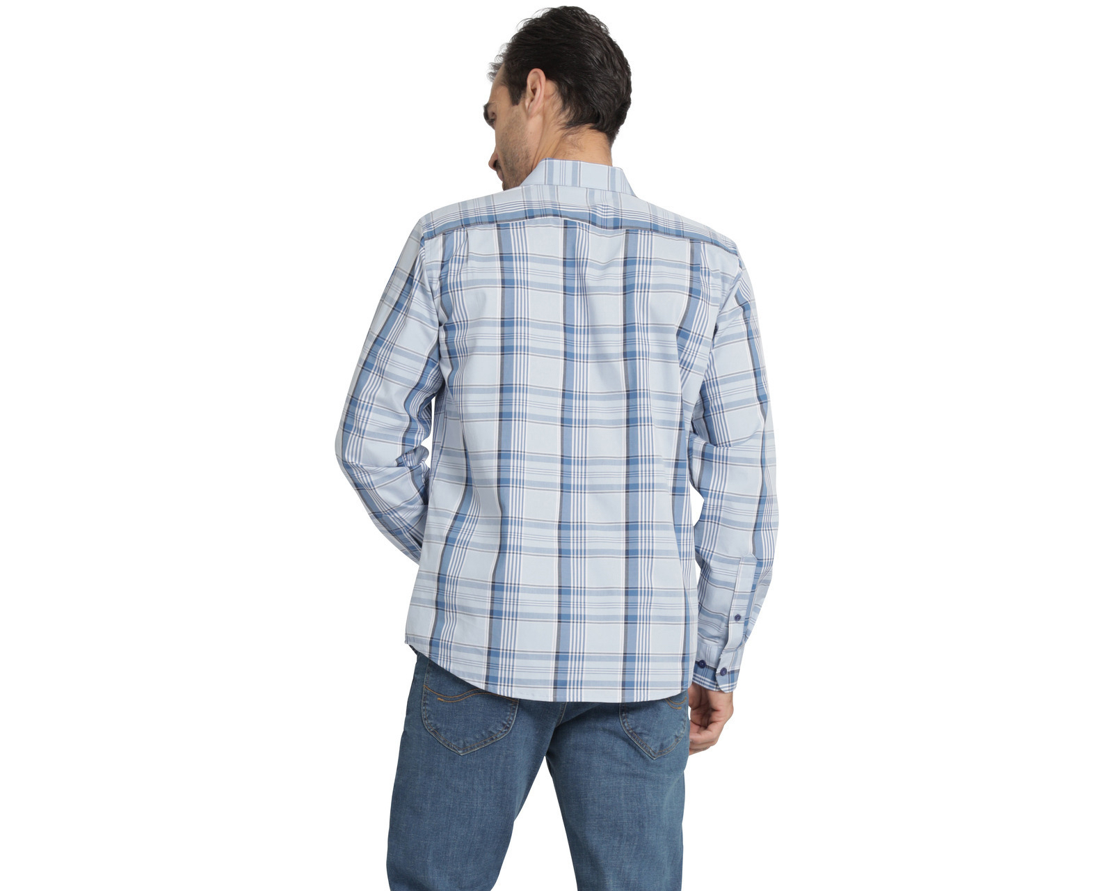 Foto 3 | Foto 3 | Camisa Casual de Algodón Lee Slim Fit a Cuadros para Hombre