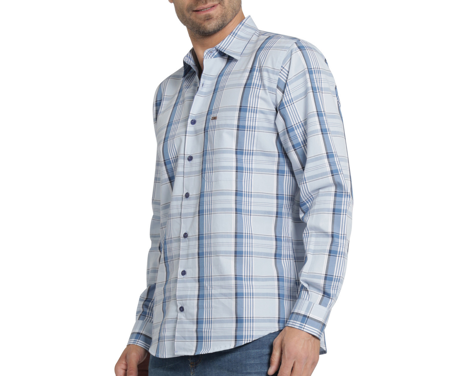 Foto 4 | Foto 4 | Camisa Casual de Algodón Lee Slim Fit a Cuadros para Hombre