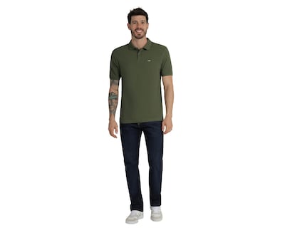 Foto 2 | Foto 2 | Playera Polo Lee Manga Corta Verde para Hombre