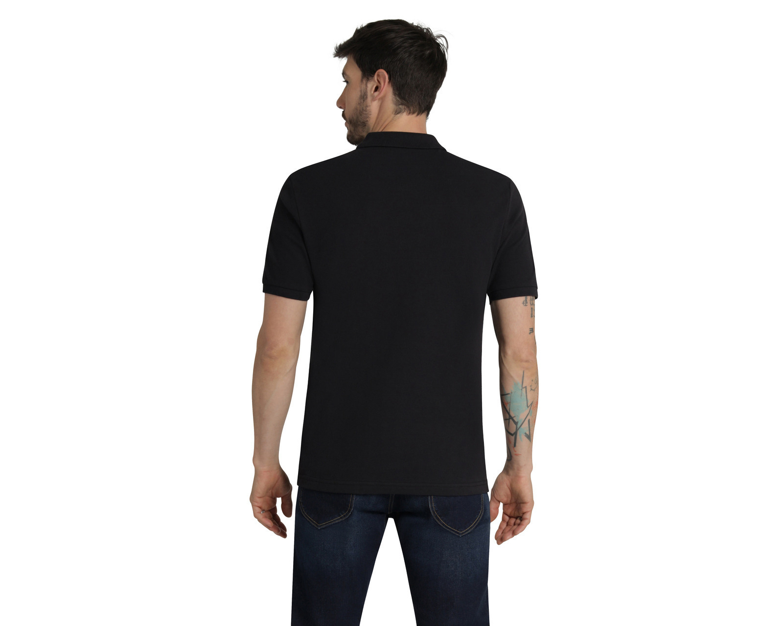 Foto 3 | Foto 3 | Playera Polo Lee Manga Corta Negra para Hombre