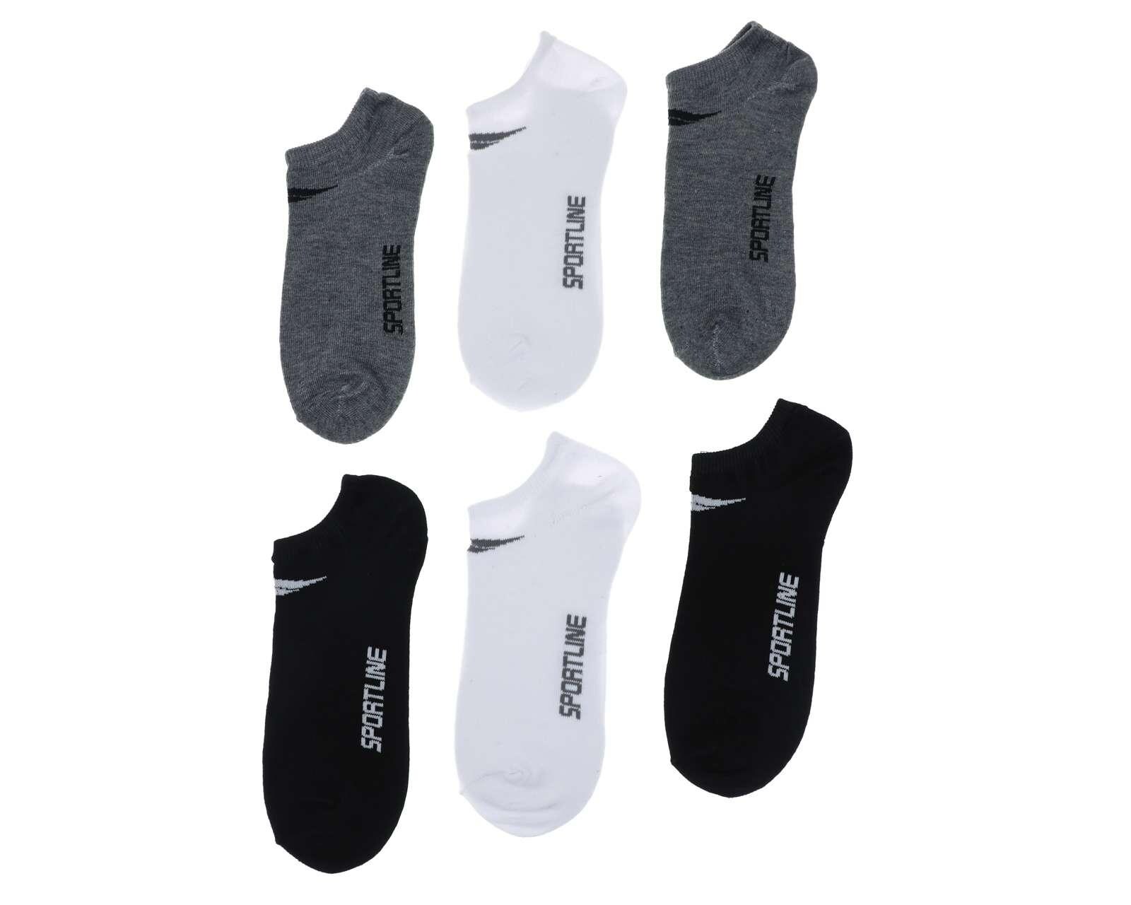 Calcetas Deportivas Sportline Largas para Hombre 6 Pares