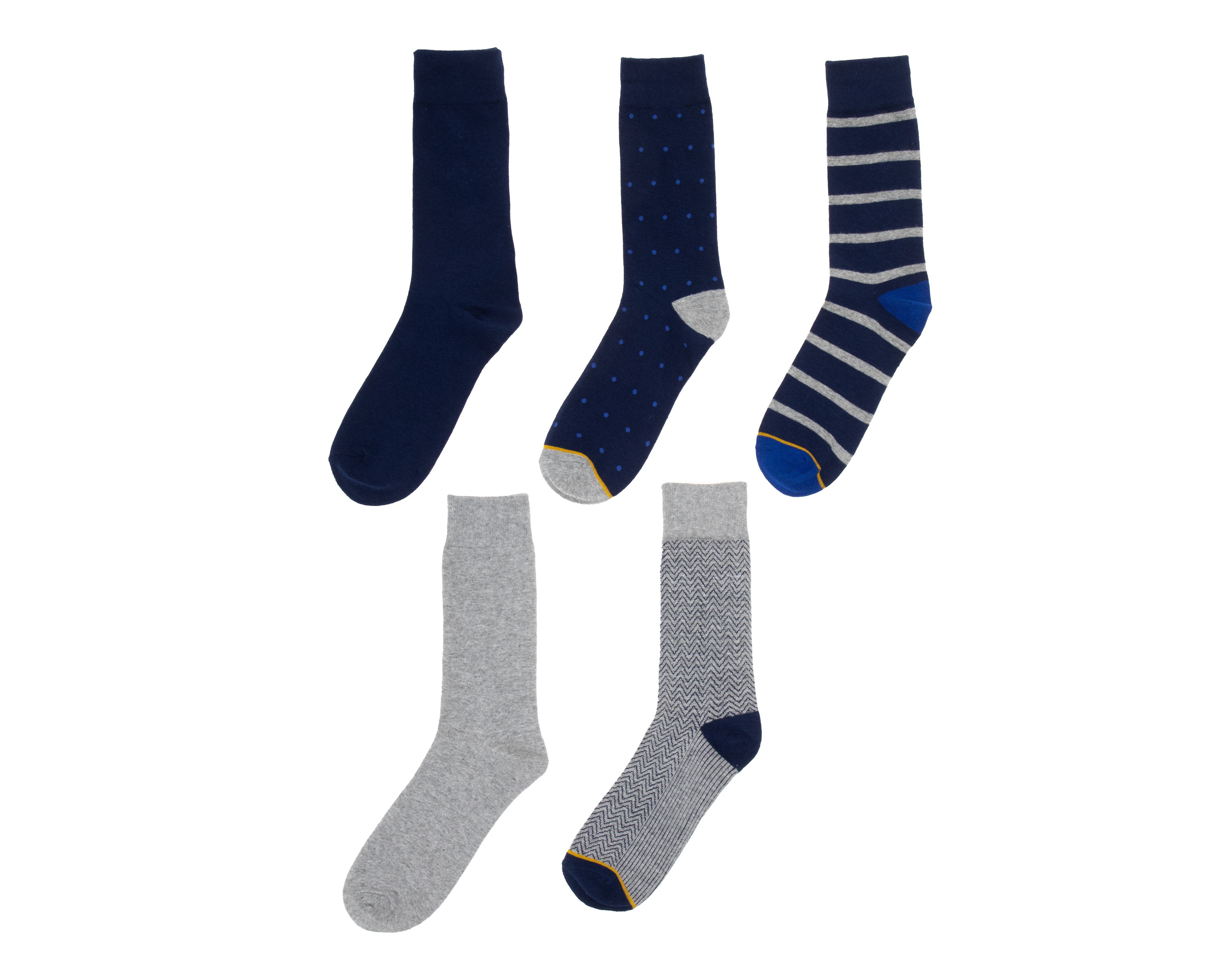 Calcetas Tobilleras Wall Street para Hombre 5 Pares