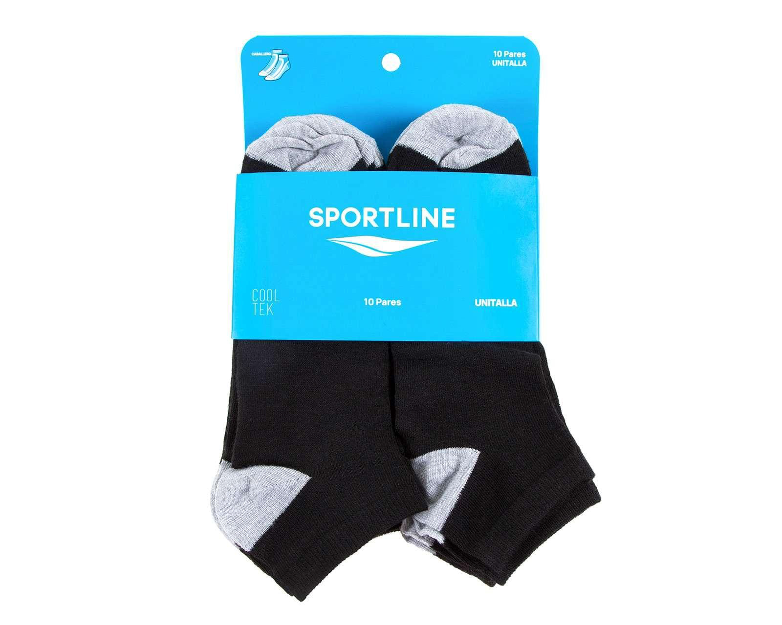 Foto 4 pulgar | Foto 3 | Calcetas Deportivas Tines Sportline Cooltek para Hombre 10 Pares