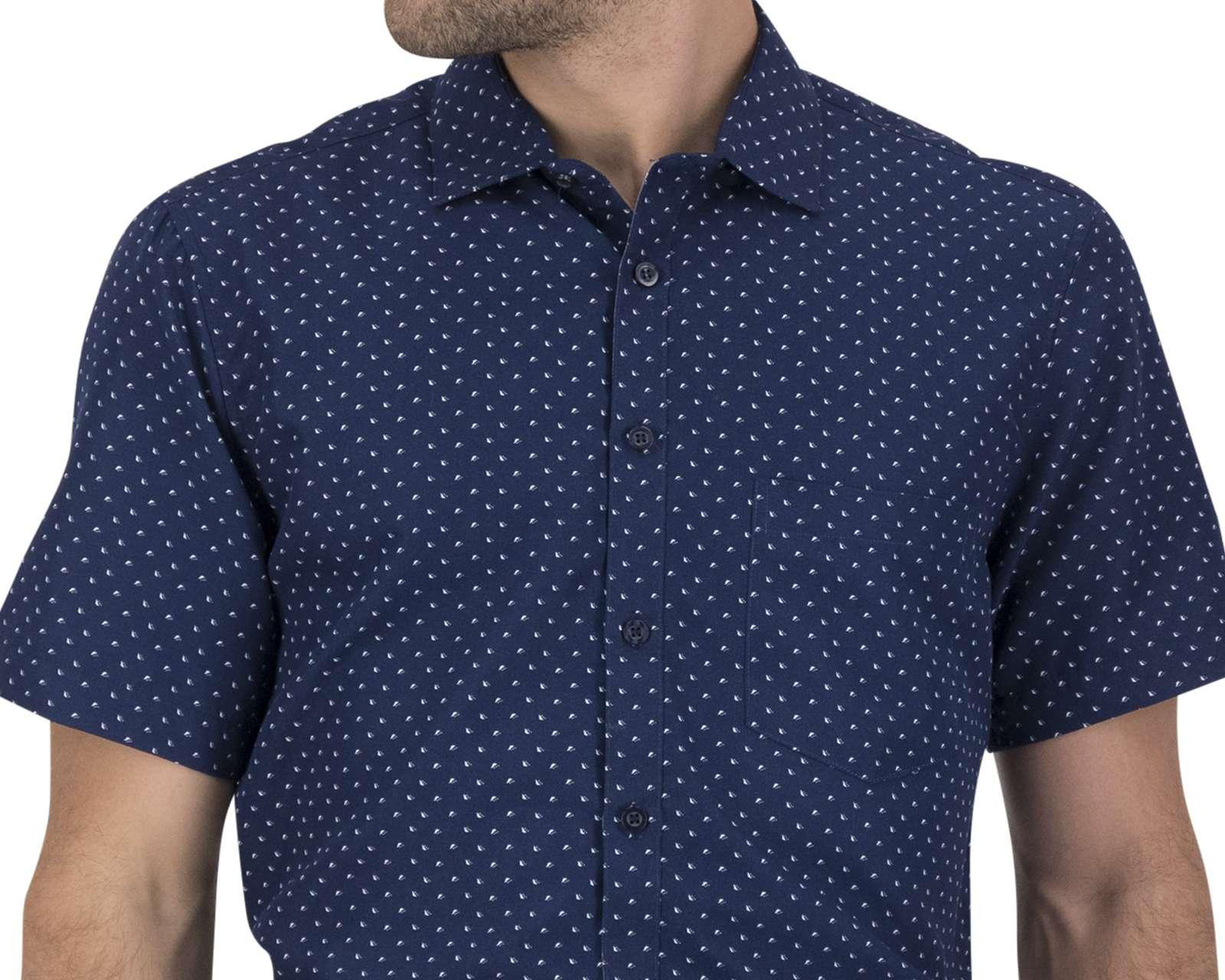 Foto 4 pulgar | Foto 3 | Camisa Casual Lucky Star con Miniprint