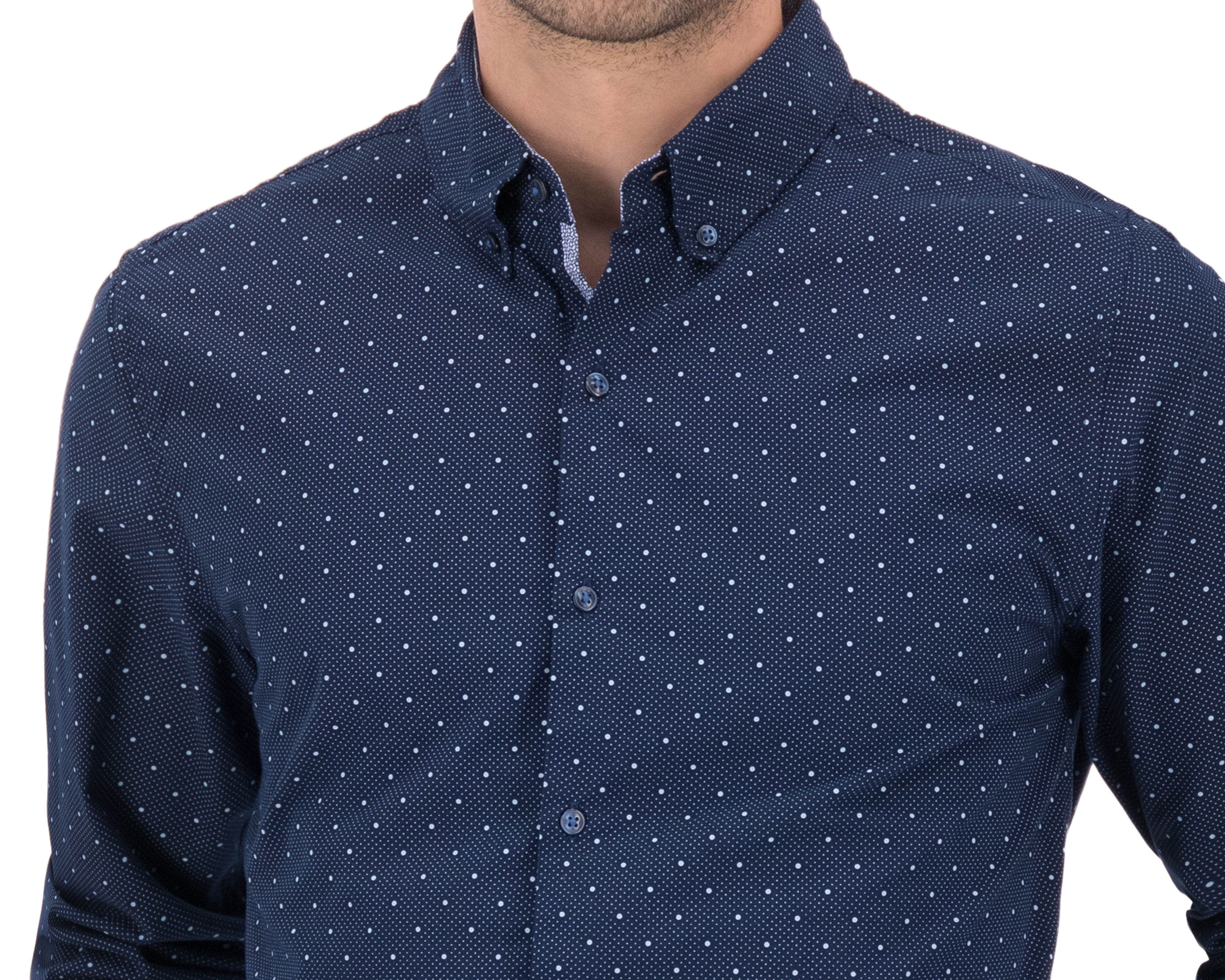 Foto 4 pulgar | Foto 3 | Camisa Casual Wall Street Slim Fit con Miniprint