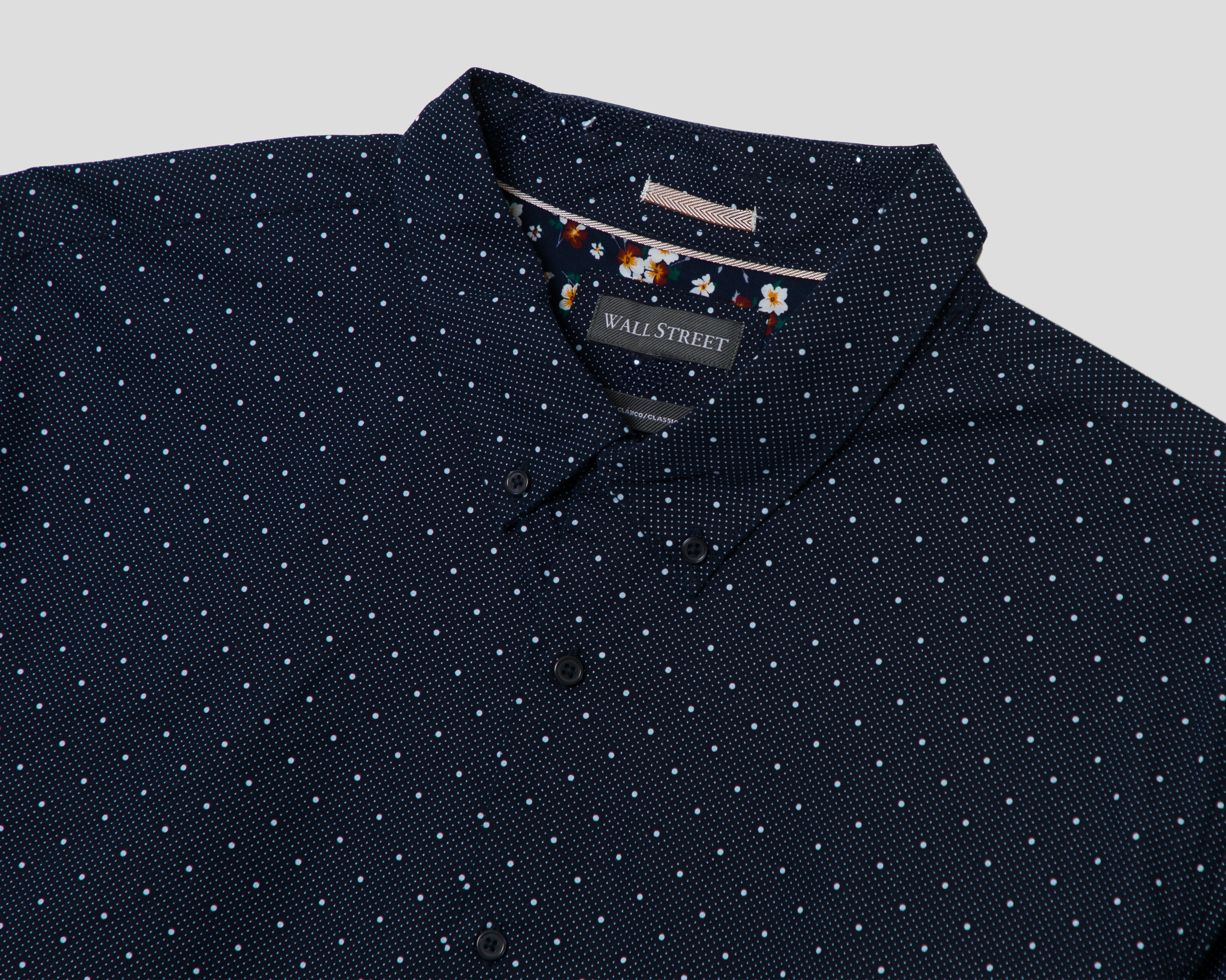 Foto 7 pulgar | Foto 6 | Camisa Casual Wall Street Slim Fit con Miniprint