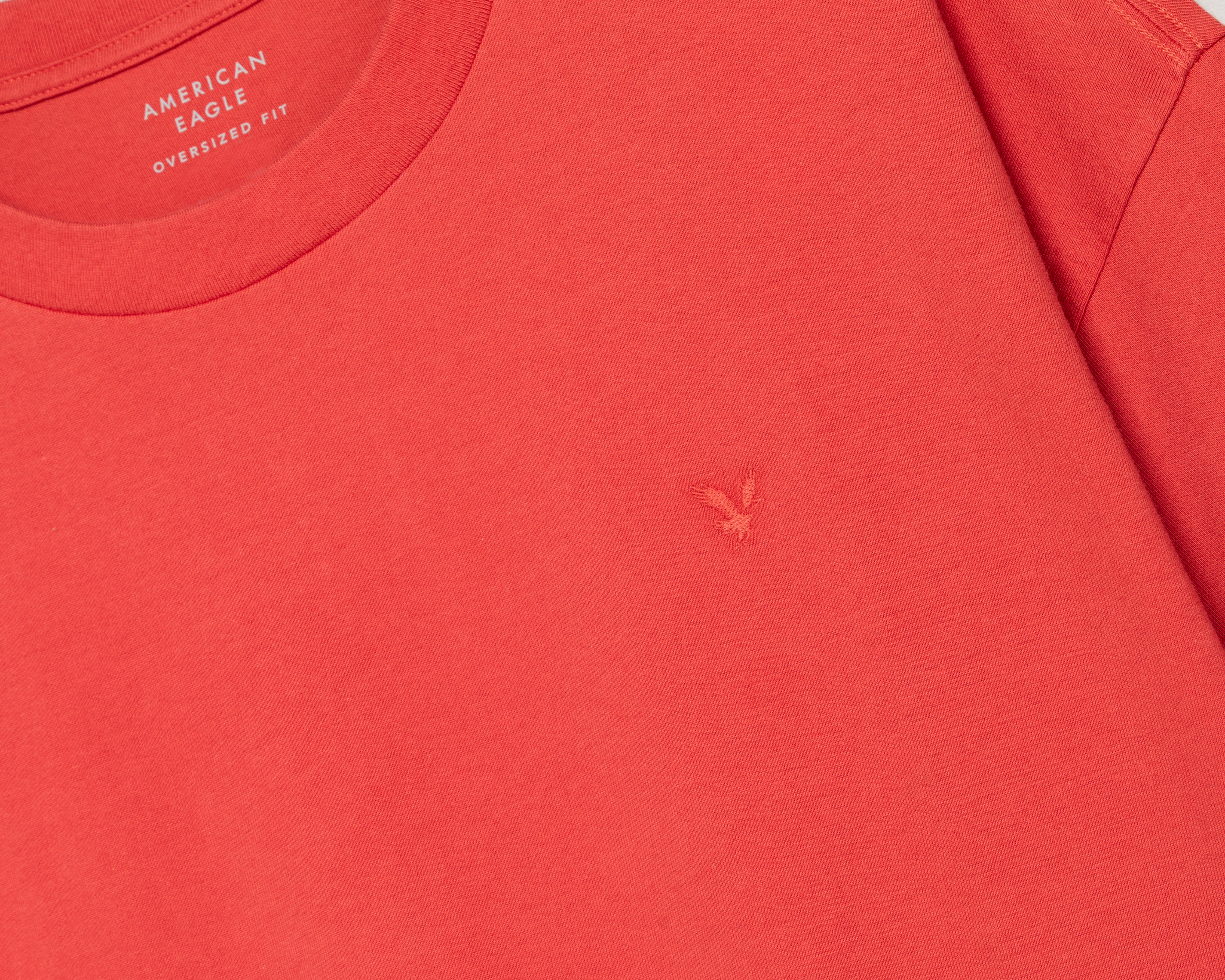 Foto 3 | Foto 3 | Playera de Cuello Redondo Roja American Eagle para Hombre
