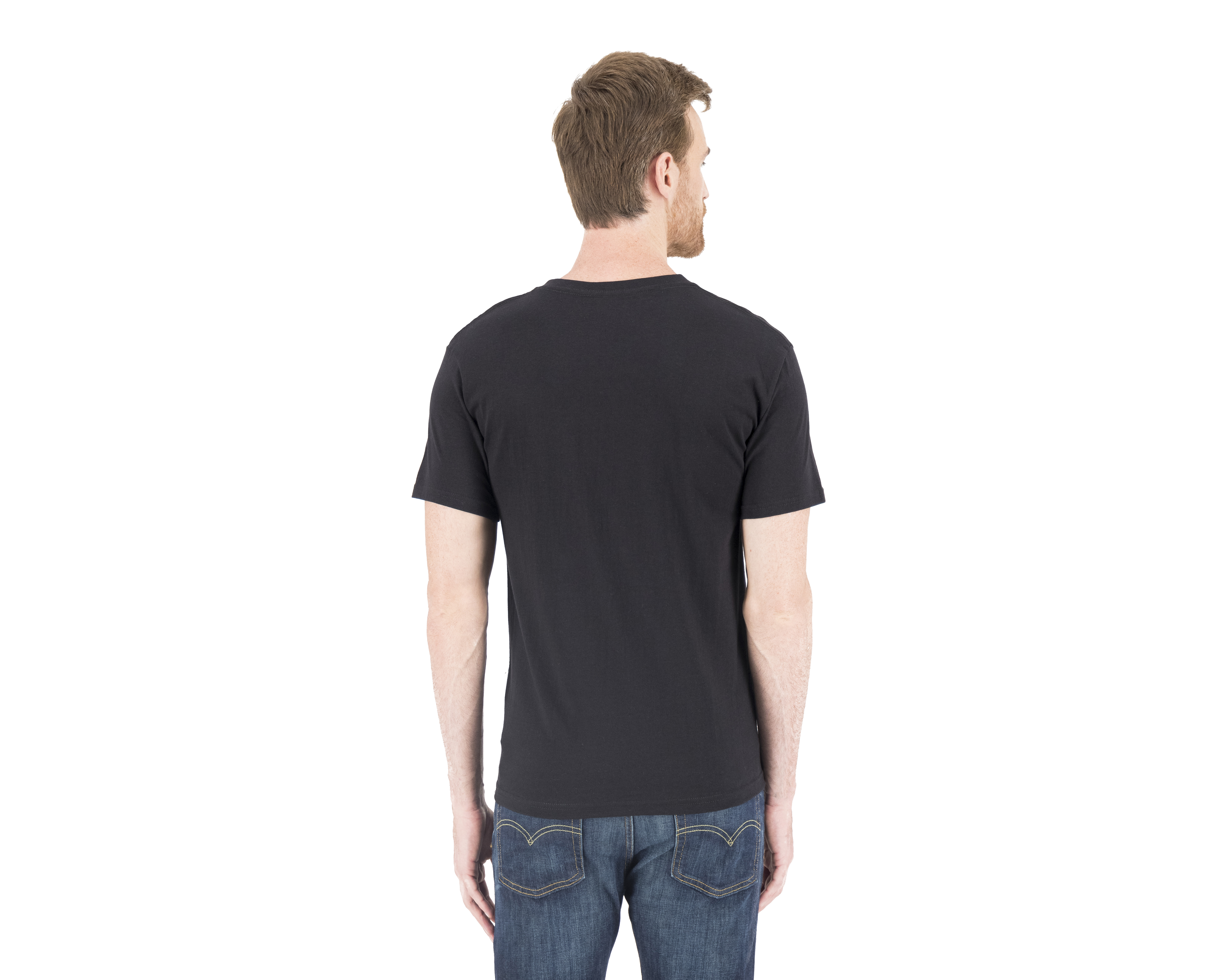 Foto 2 | Foto 2 | Playera de Cuello V Lucky Star Negro para Hombre