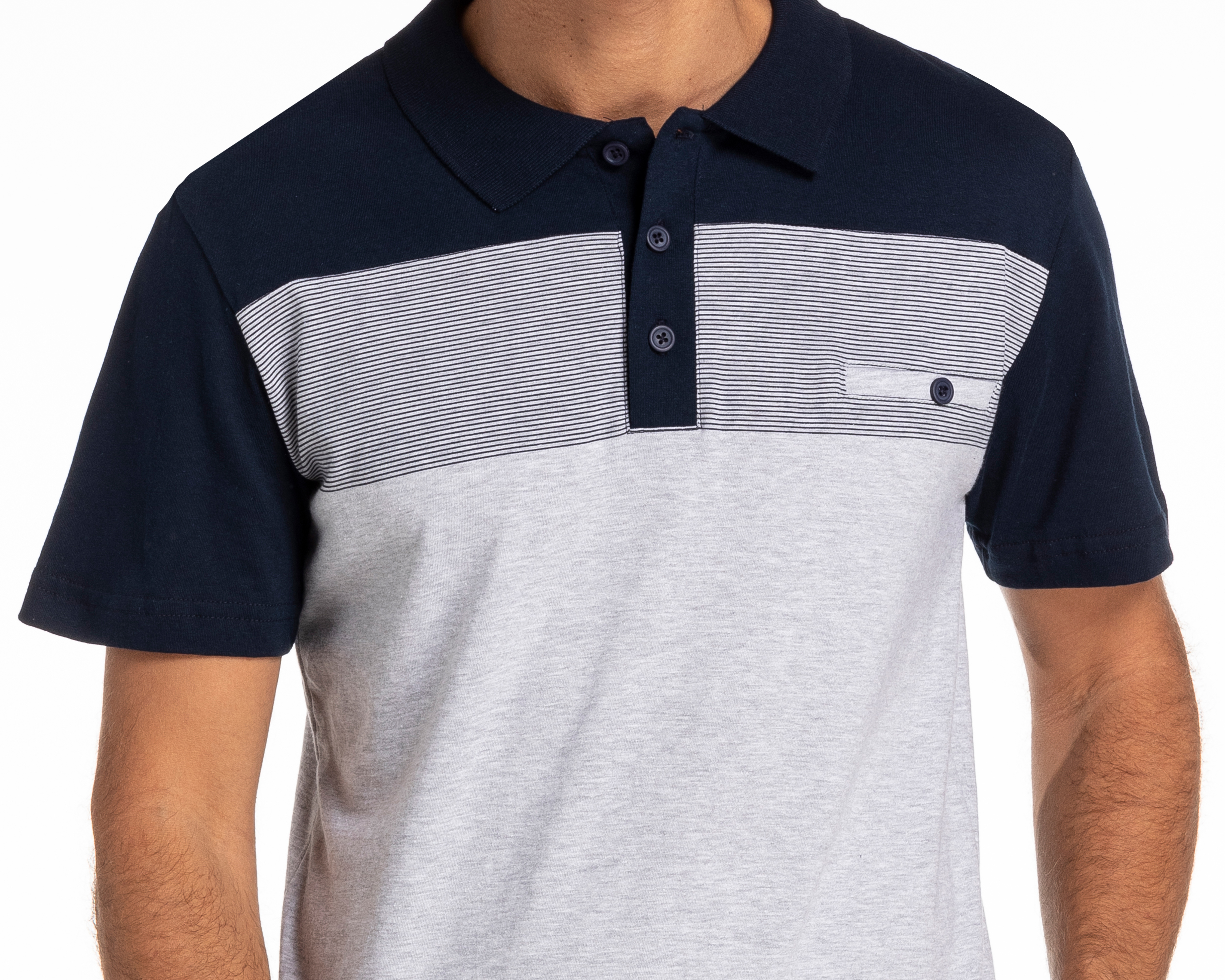 Foto 4 pulgar | Foto 3 | Playera Polo Porto Sur Blanco para Hombre