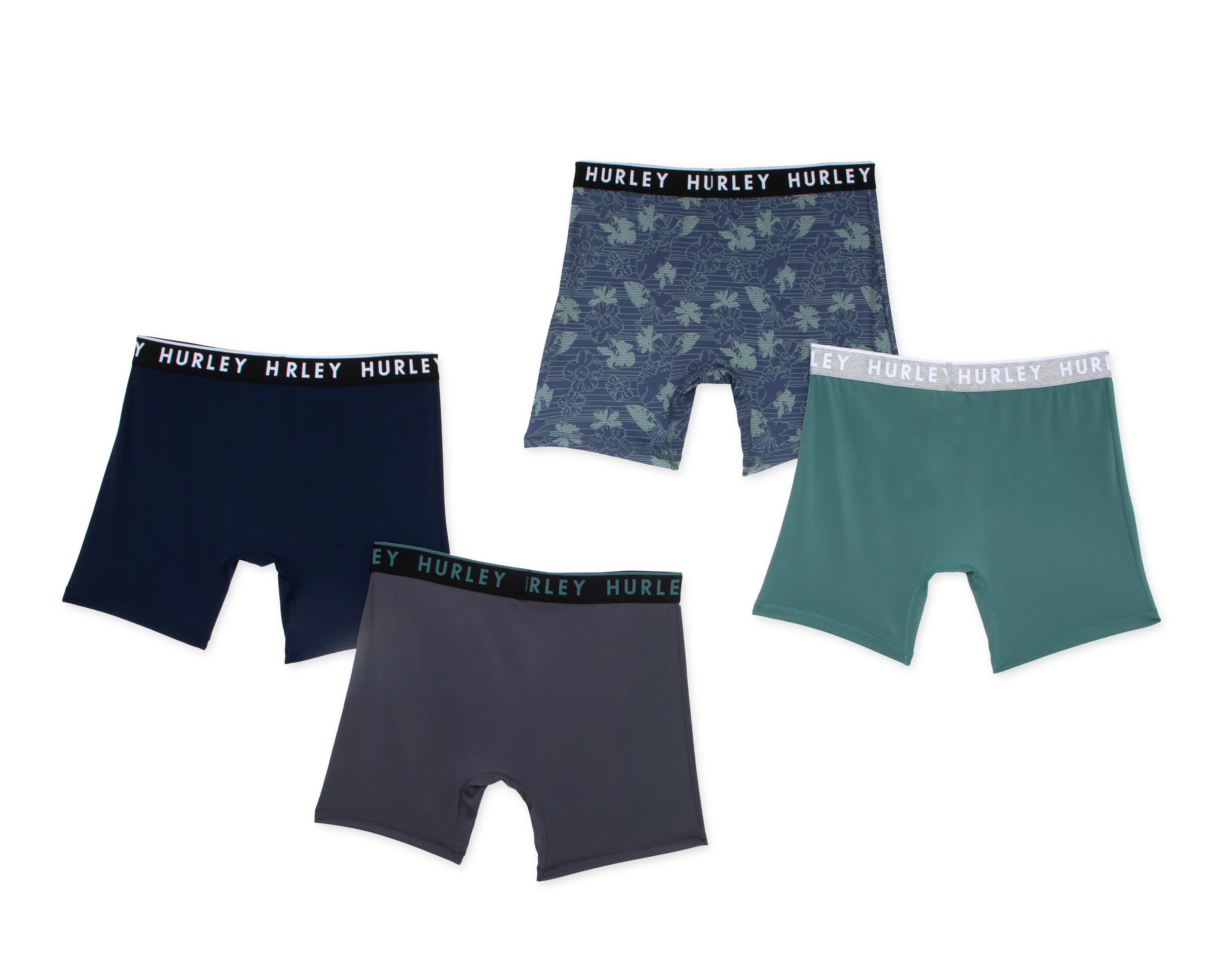 Foto 3 pulgar | Foto 2 | Bóxer Corto Hurley para Hombre 4 Piezas