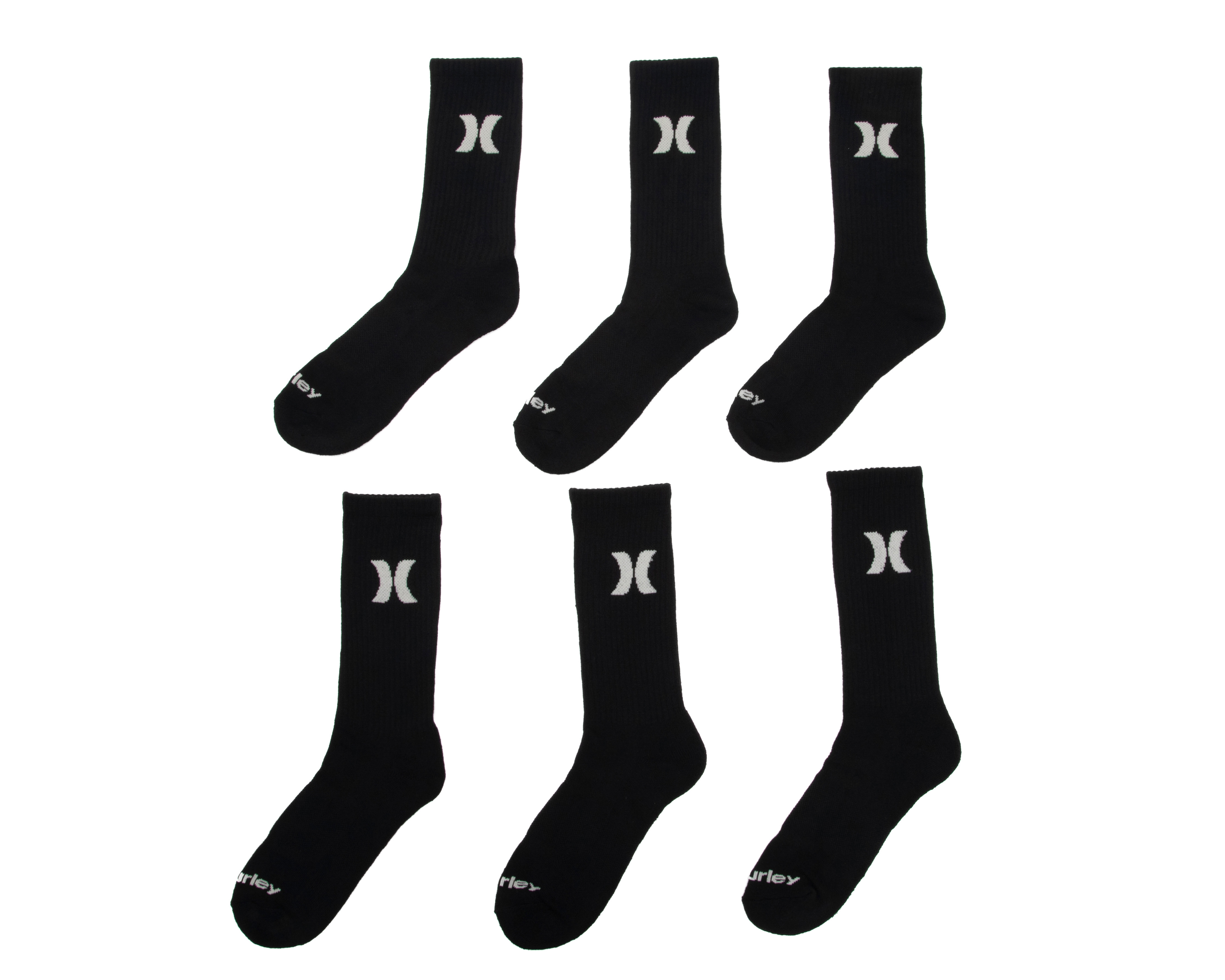 Foto 2 pulgar | Foto 1 | Calcetas Hurley para Hombre 6 Pares