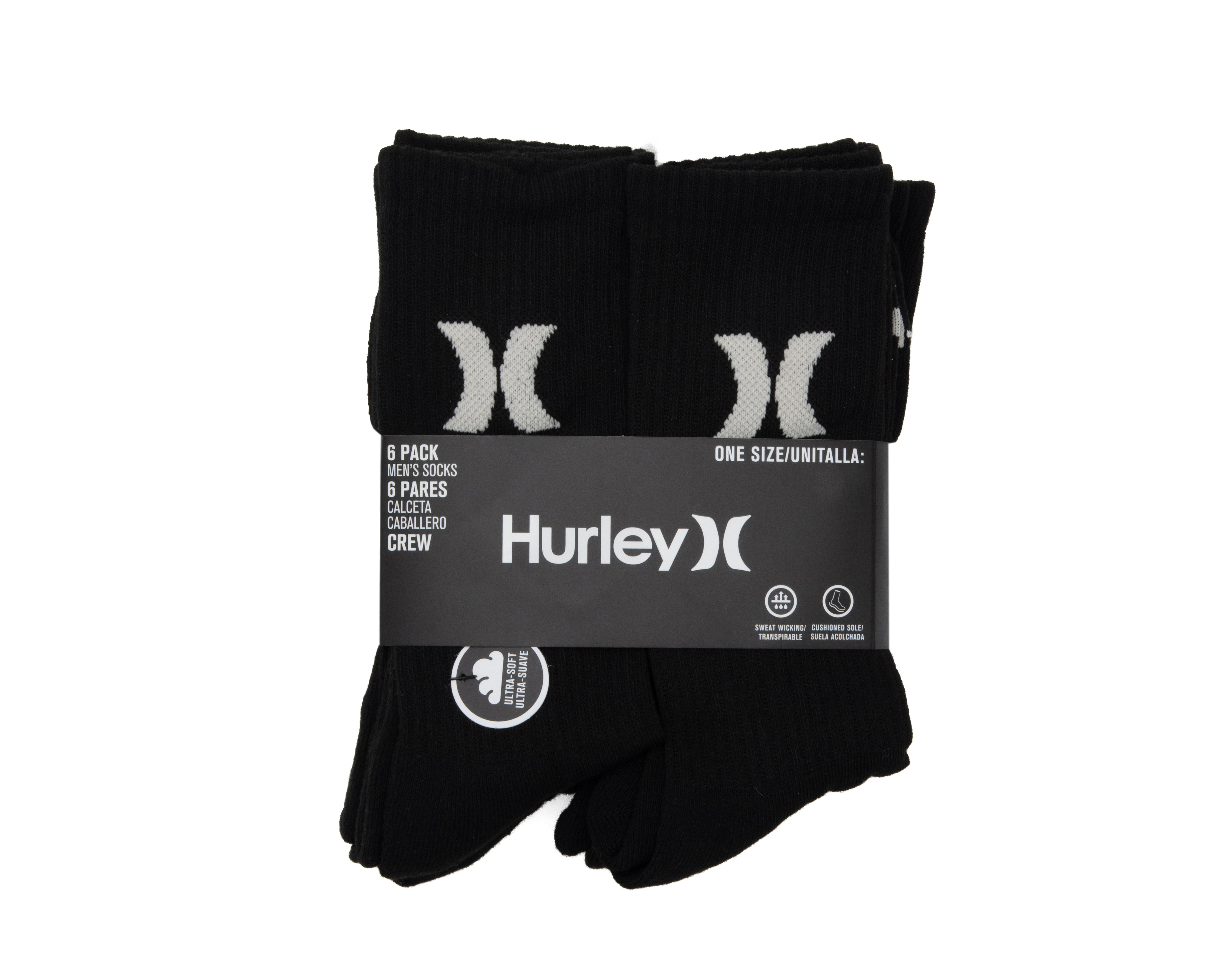 Foto 5 pulgar | Foto 3 | Calcetas Hurley para Hombre 6 Pares