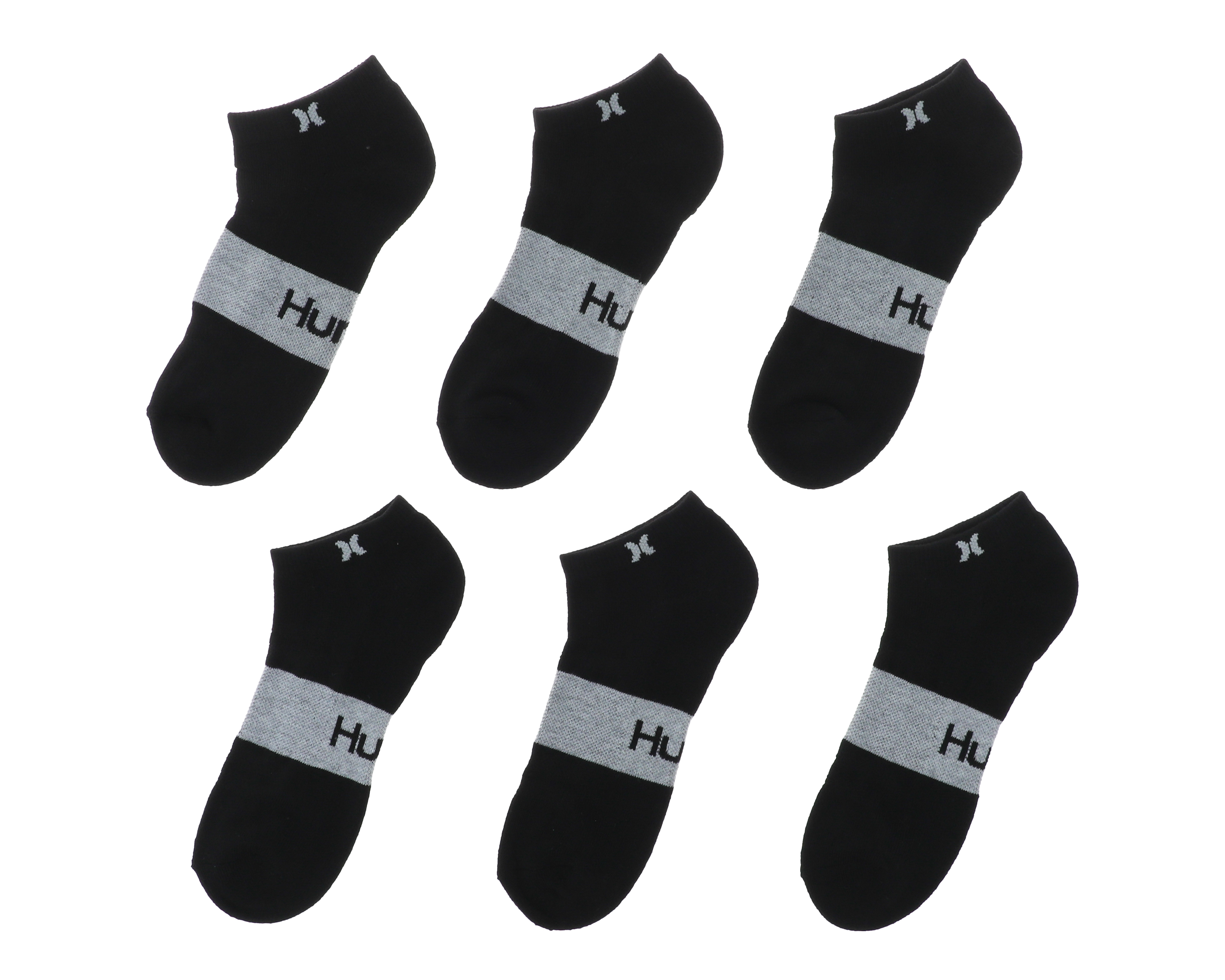 Foto 2 pulgar | Foto 1 | Calcetas Deportivas Hurley para Hombre 6 Pares