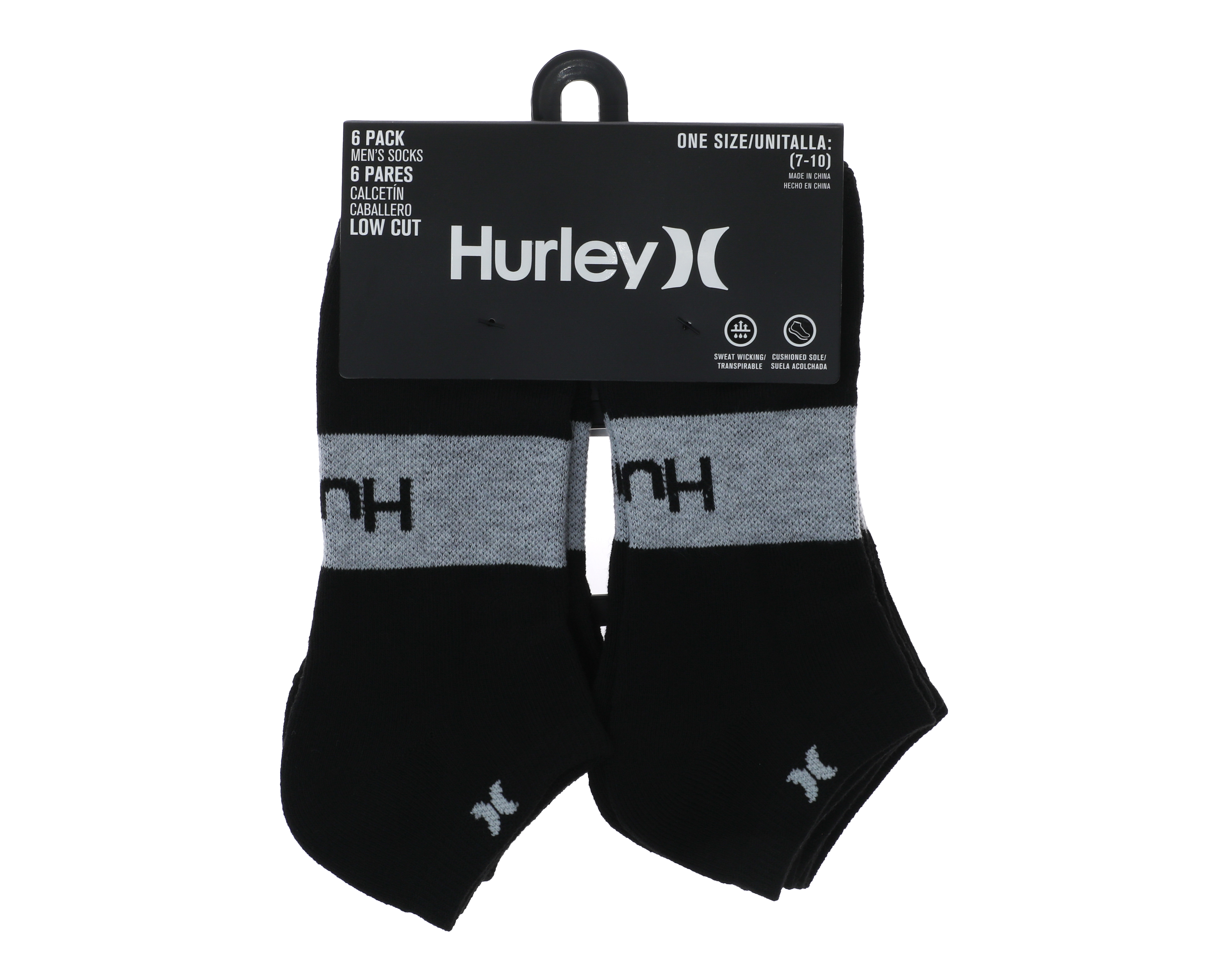 Foto 3 | Foto 3 | Calcetas Deportivas Hurley para Hombre 6 Pares