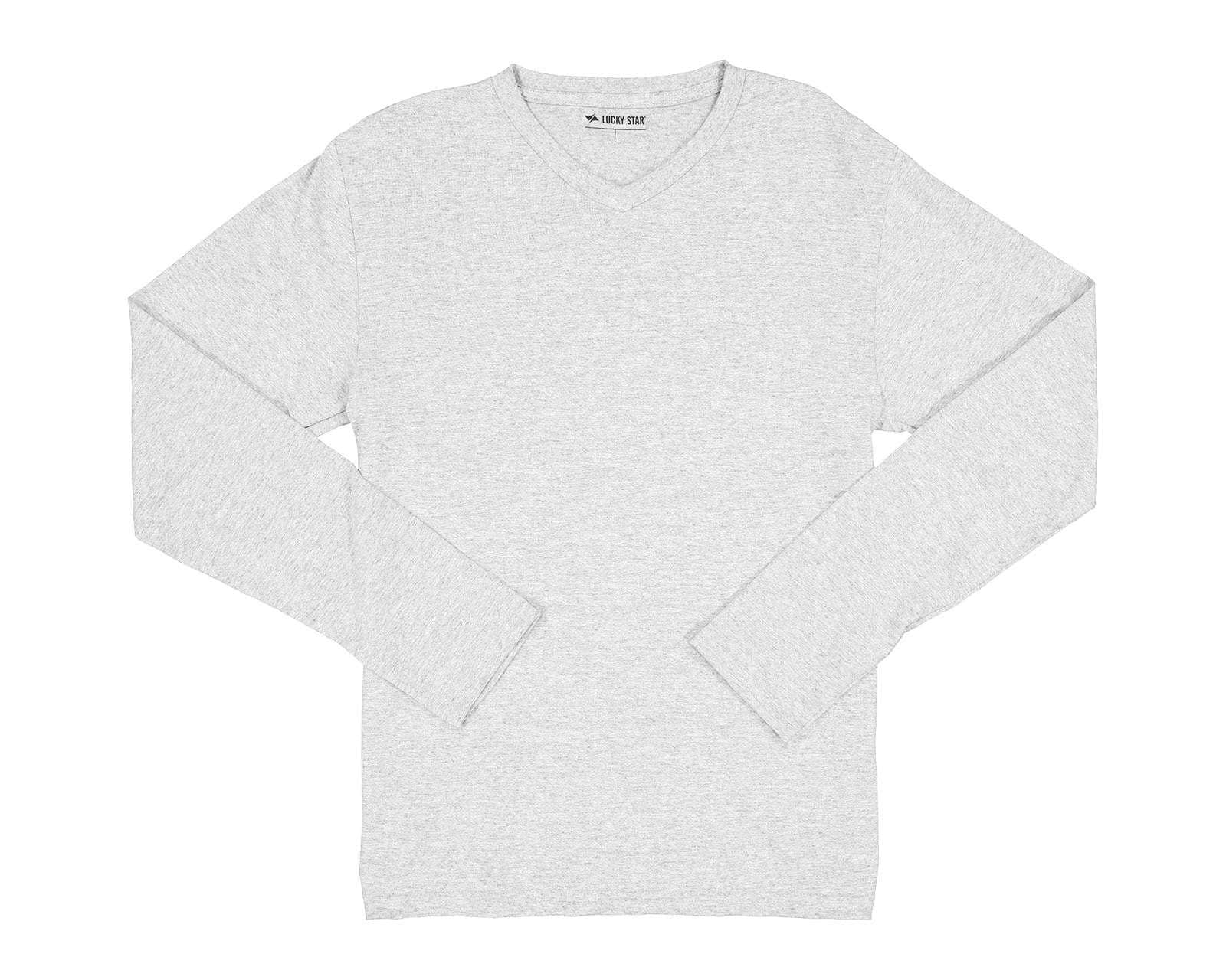 Foto 5 pulgar | Foto 4 | Playera Cuello V Gris marca Lucky Star para Hombre