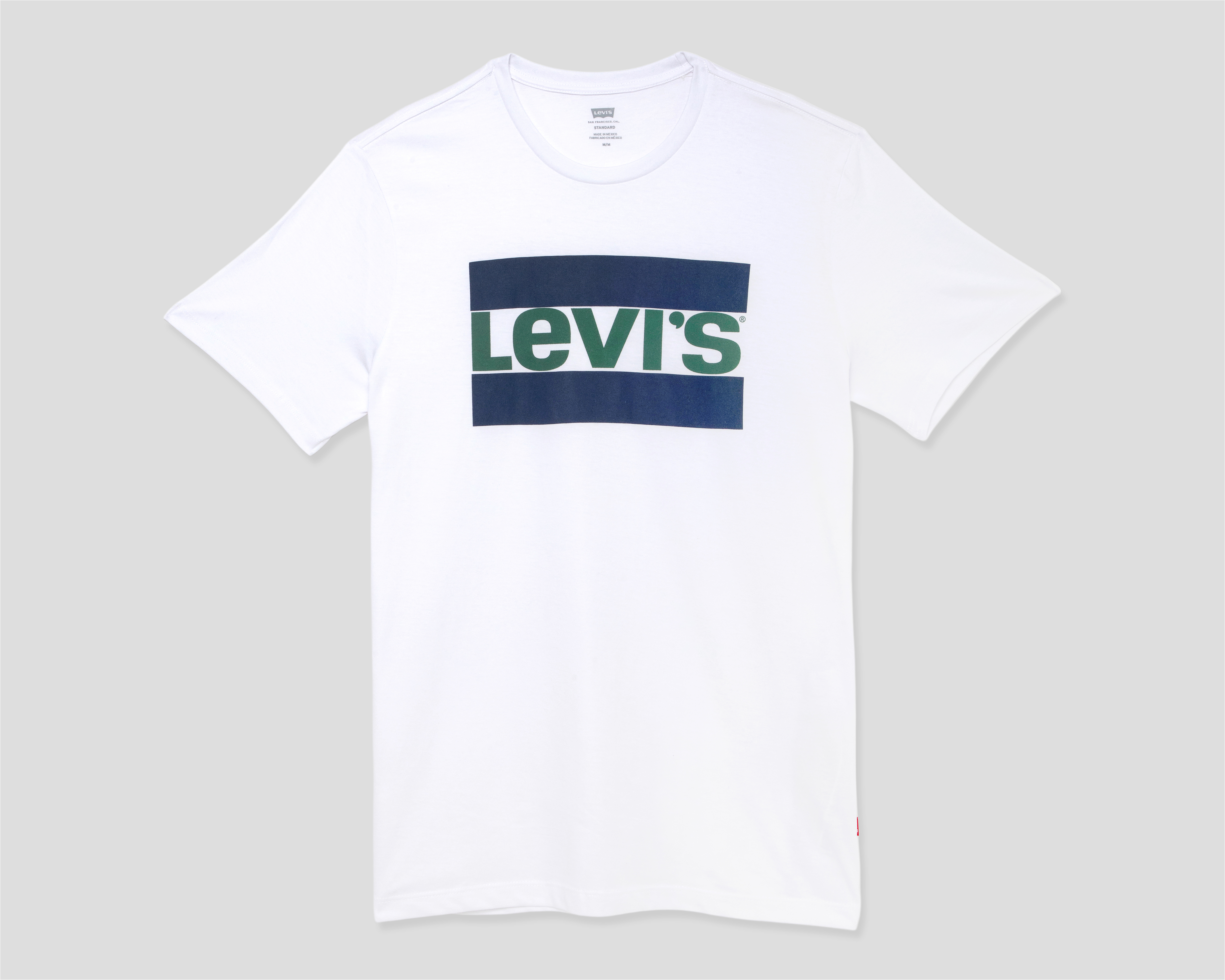 Playera de Cuello Redondo Blanca Levi's para Hombre