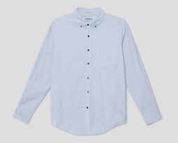 Camisa de Vestir Refill Manga Larga Cuello Americano para Hombre