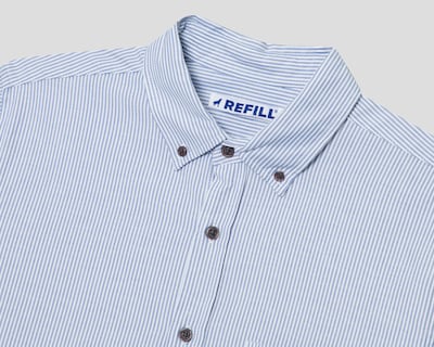 Foto 3 | Foto 3 | Camisa de Vestir Refill Manga Larga Cuello Americano para Hombre
