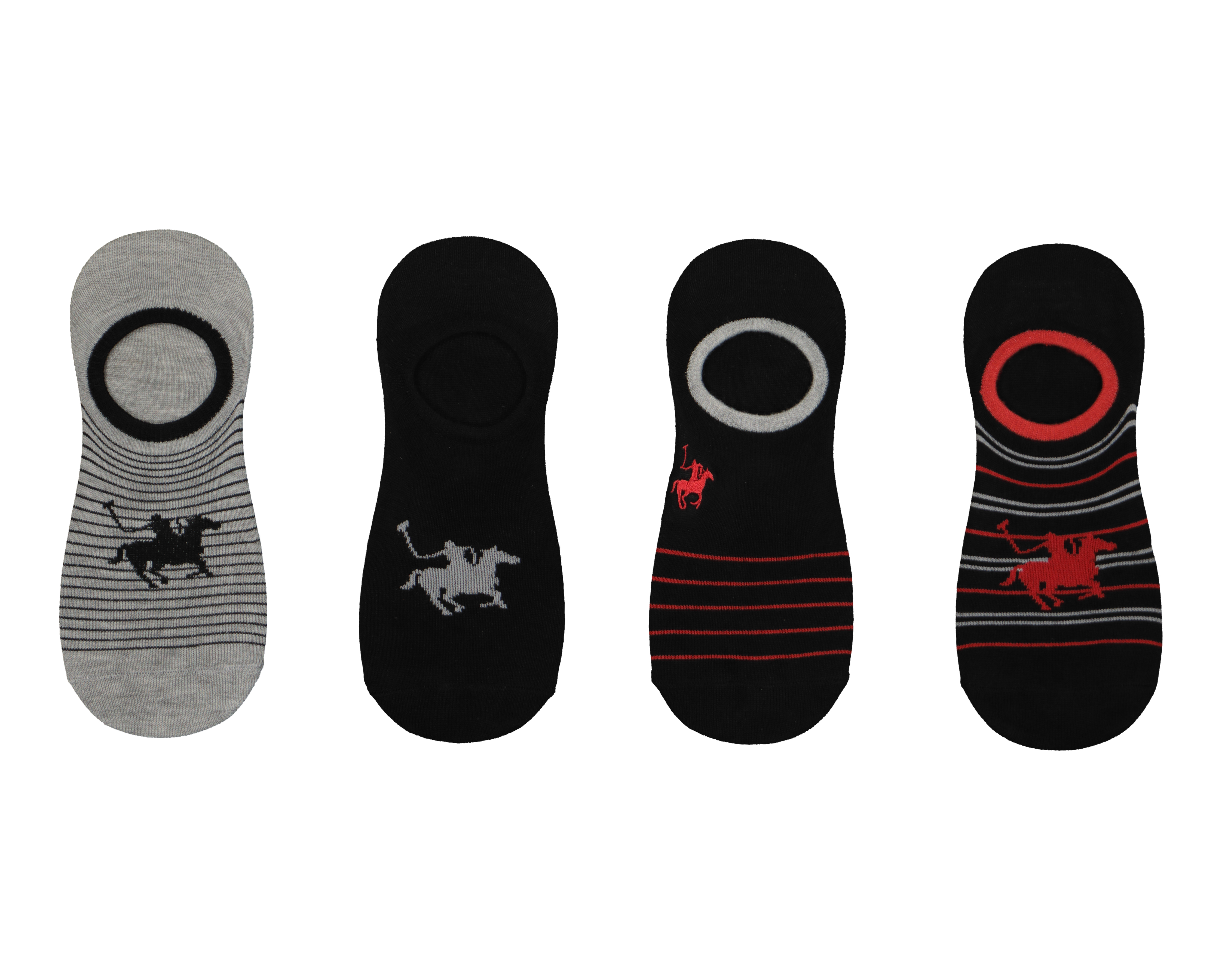 Foto 2 pulgar | Foto 1 | Calcetas Invisibles York Team Polo Club para Hombre 4 Pares