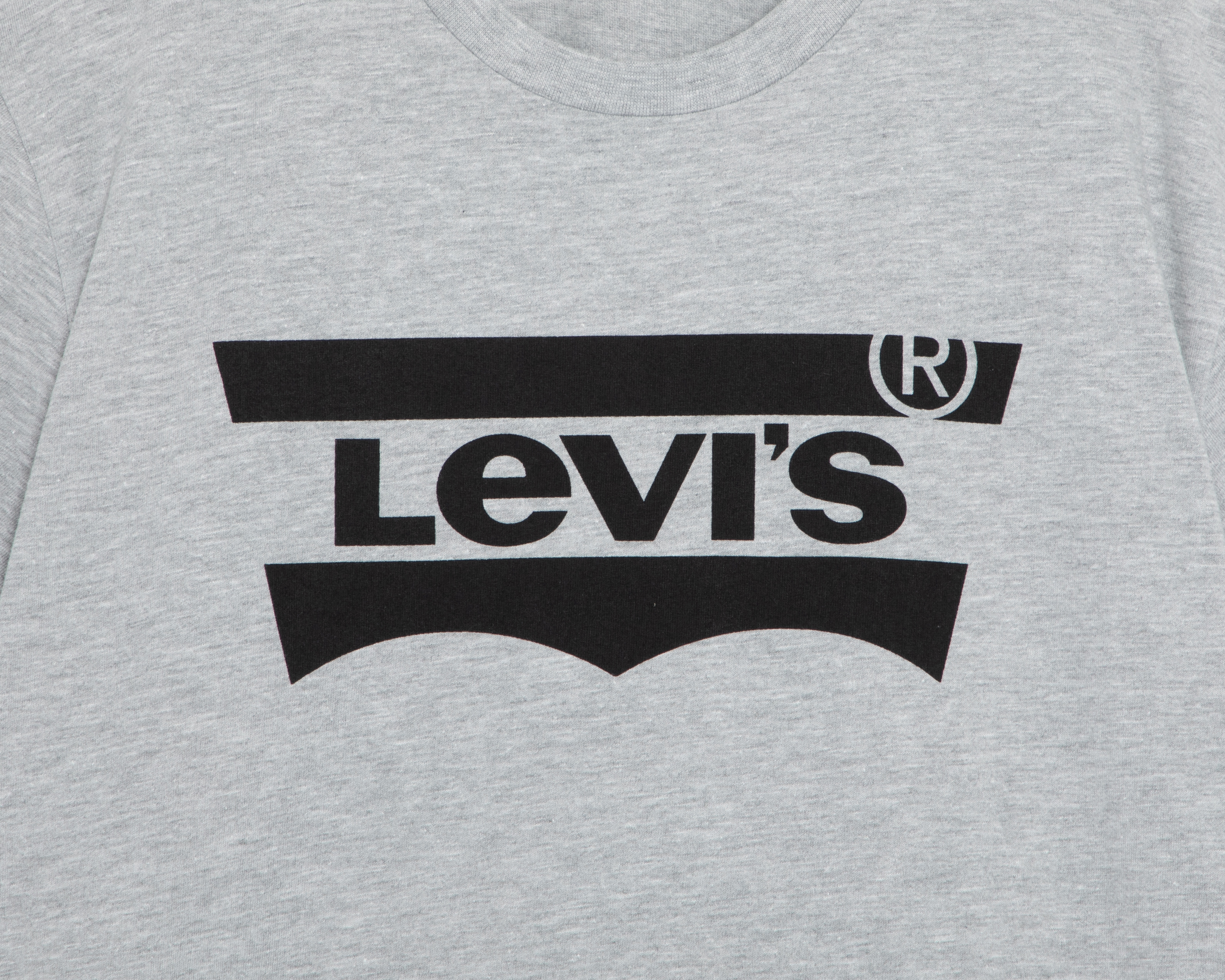 Foto 4 pulgar | Foto 3 | Playera de Cuello Redondo Gris Levi's para Hombre