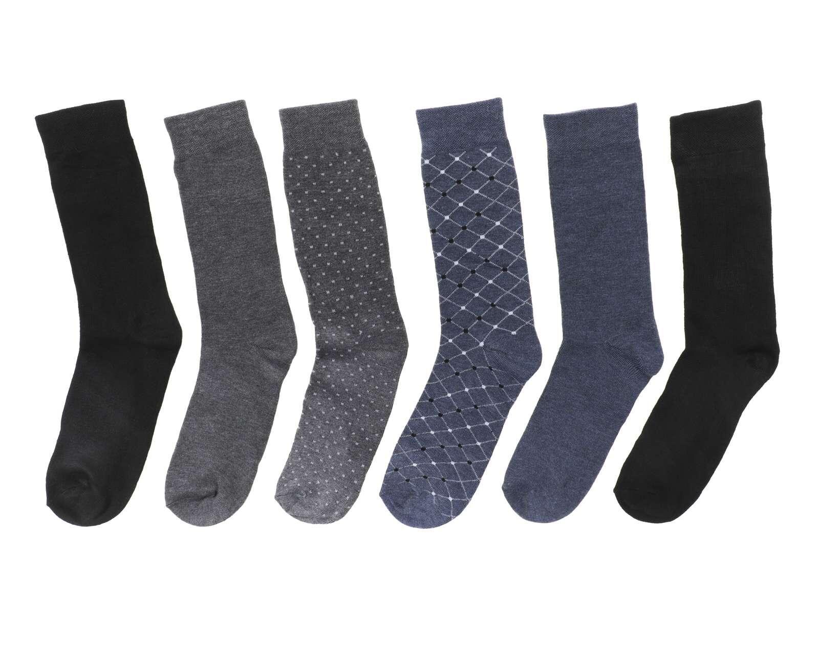 Calcetas de Vestir Wall Street (6 Pares)