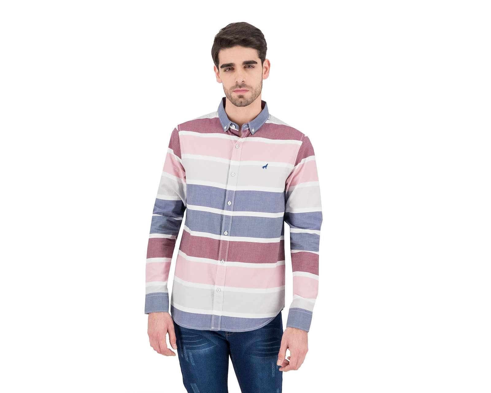 Foto 2 pulgar | Foto 1 | Camisa de Moda Refill Classic Fit a Rayas