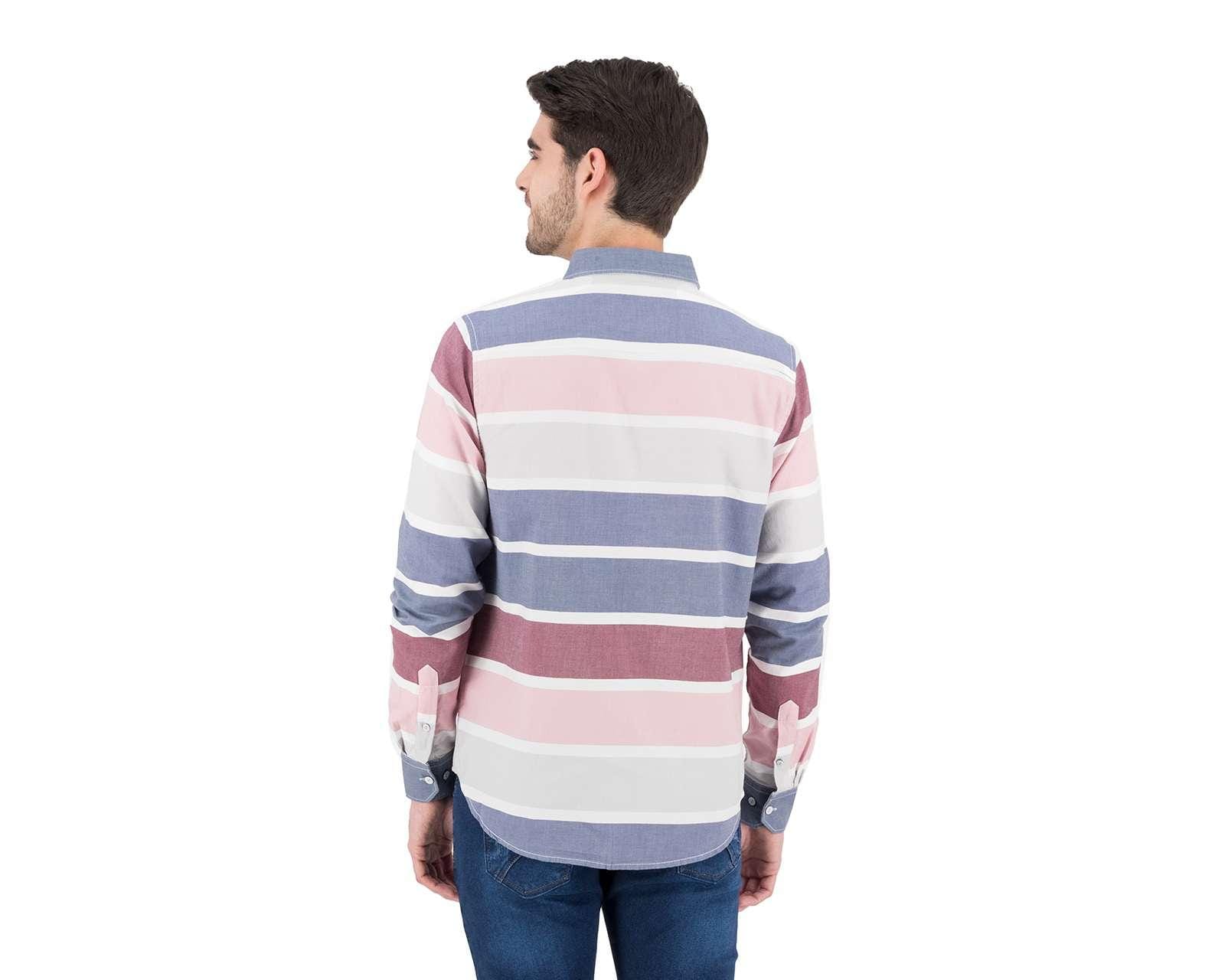 Foto 3 pulgar | Foto 2 | Camisa de Moda Refill Classic Fit a Rayas