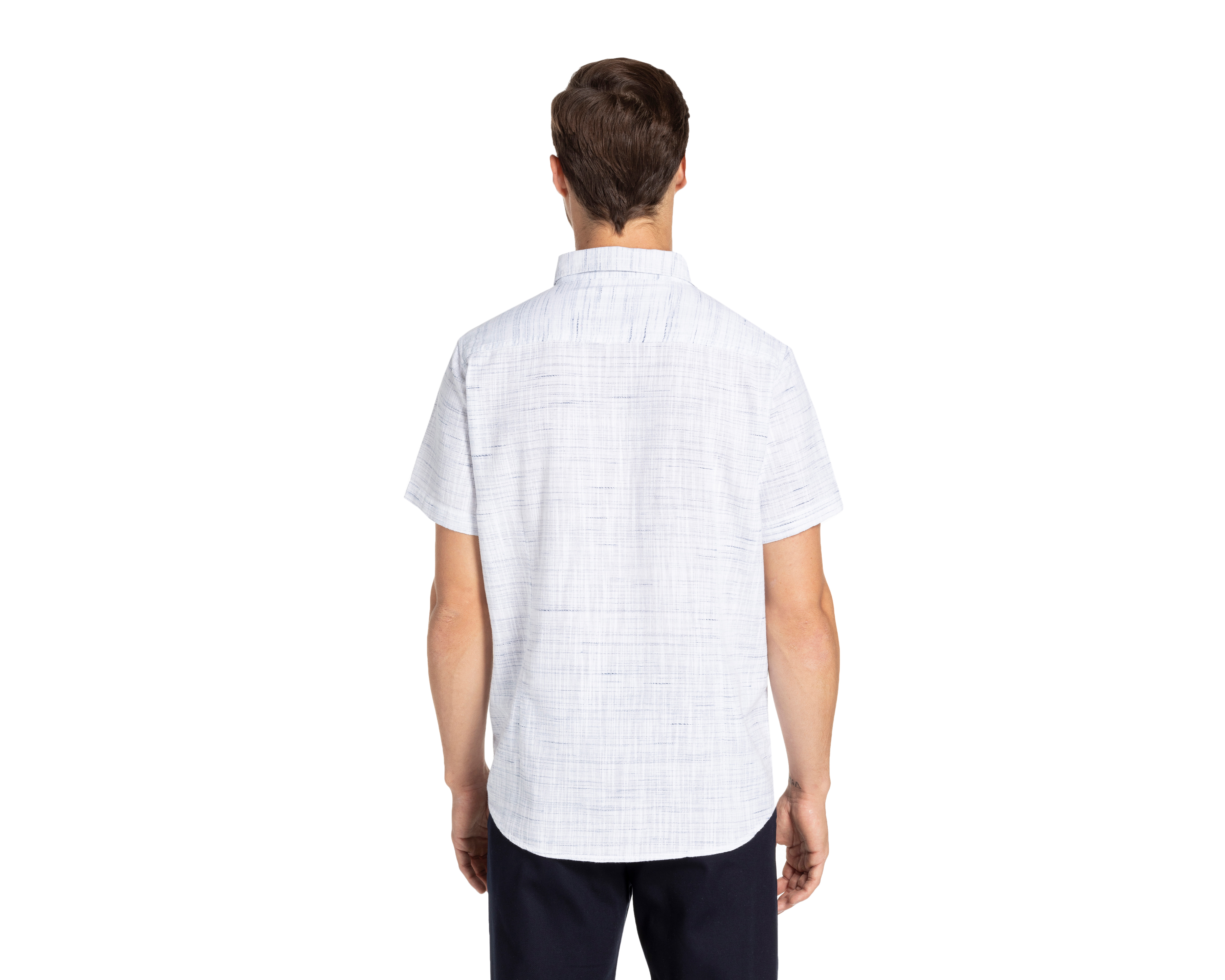 Foto 3 pulgar | Foto 2 | Camisa de Moda Porto Sur Regular Fit Rayas